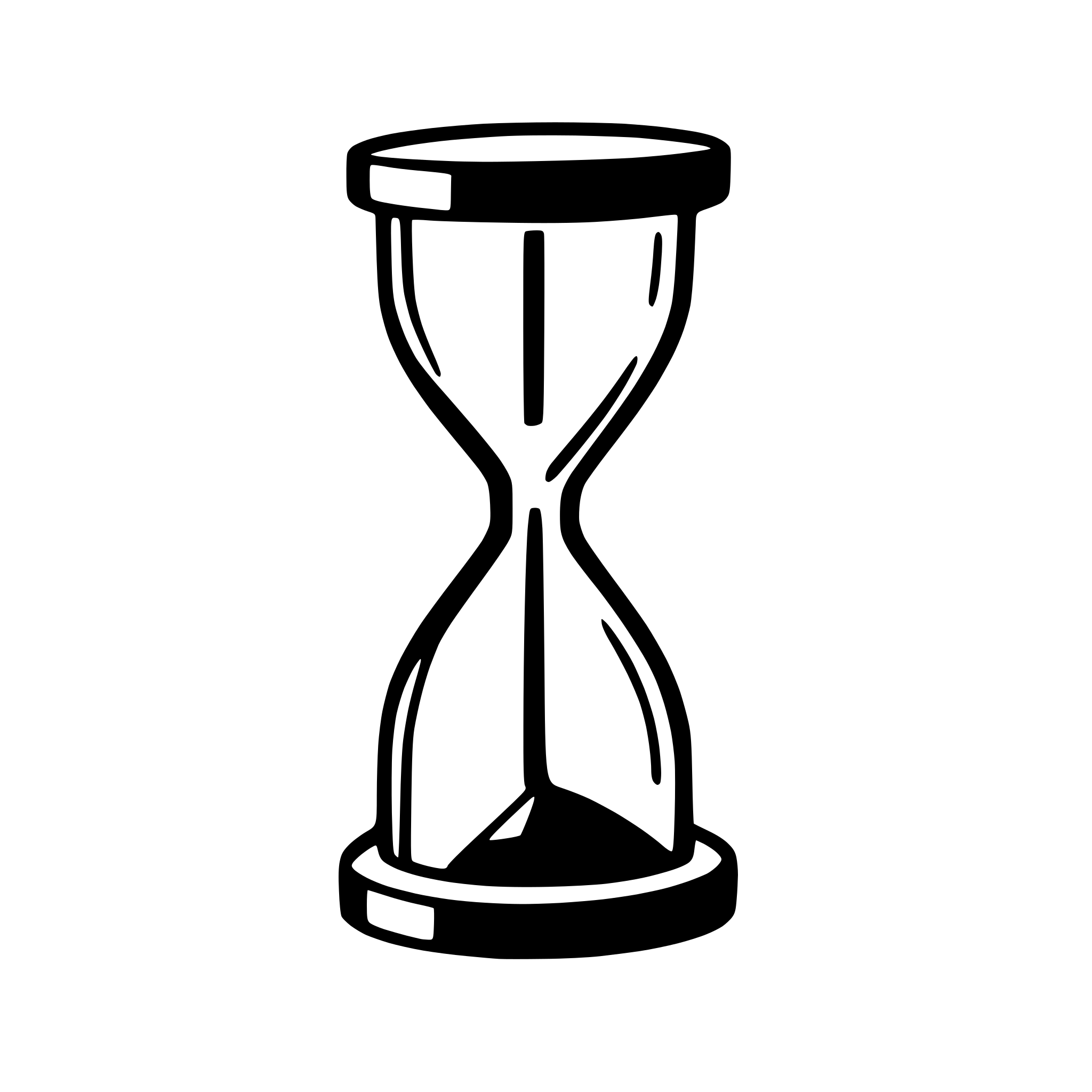 AI-generated SVG of 'hourglass with cracked glass'