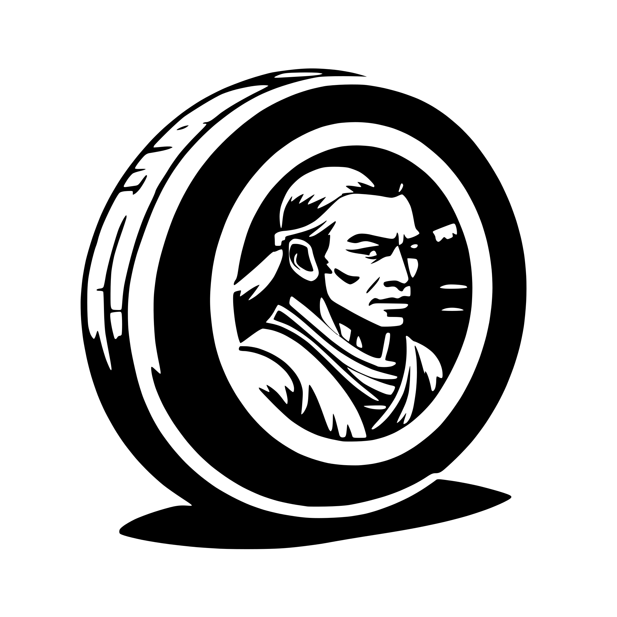 AI-generated SVG of a old samurai, side view, nostalgic