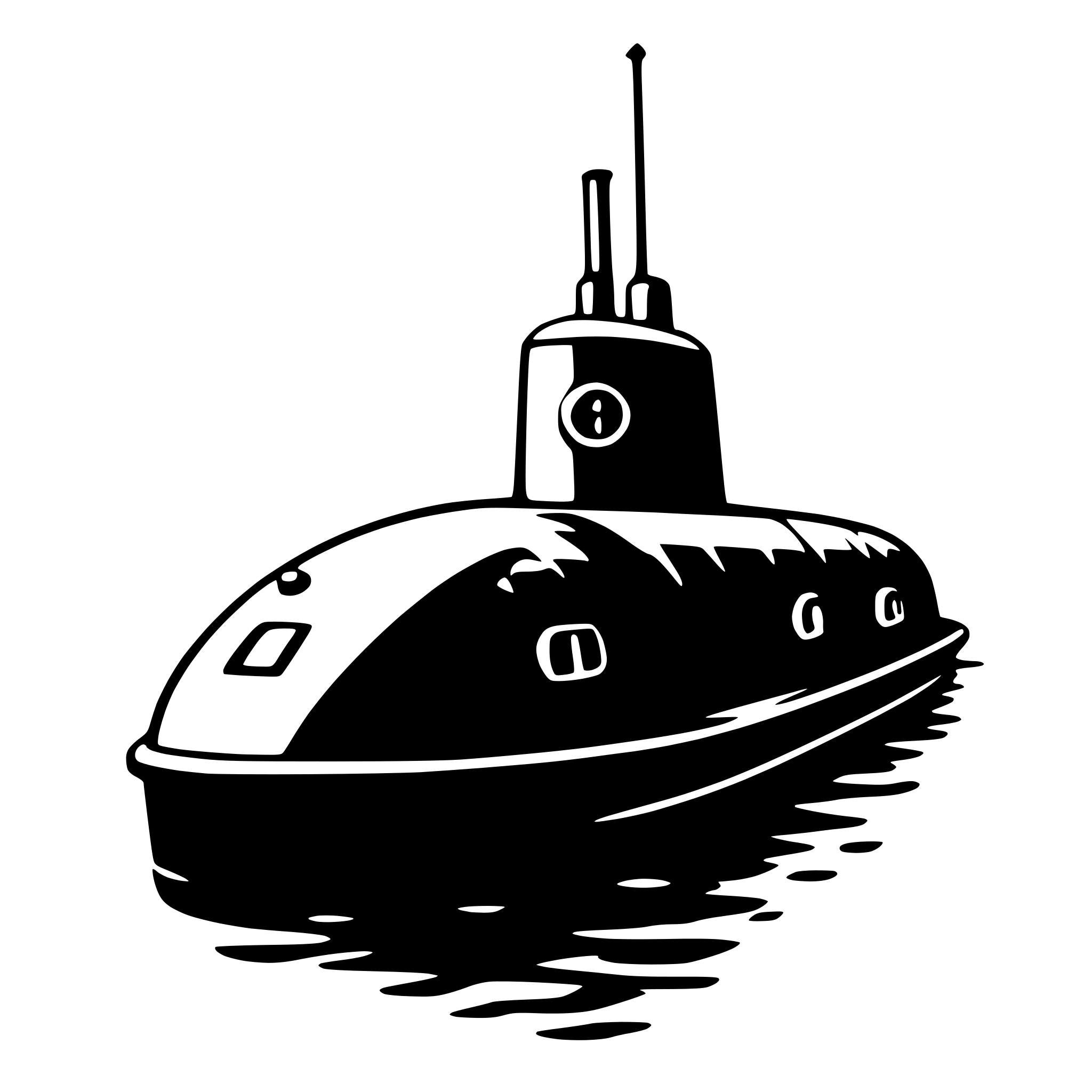 AI-generated SVG of a submarine