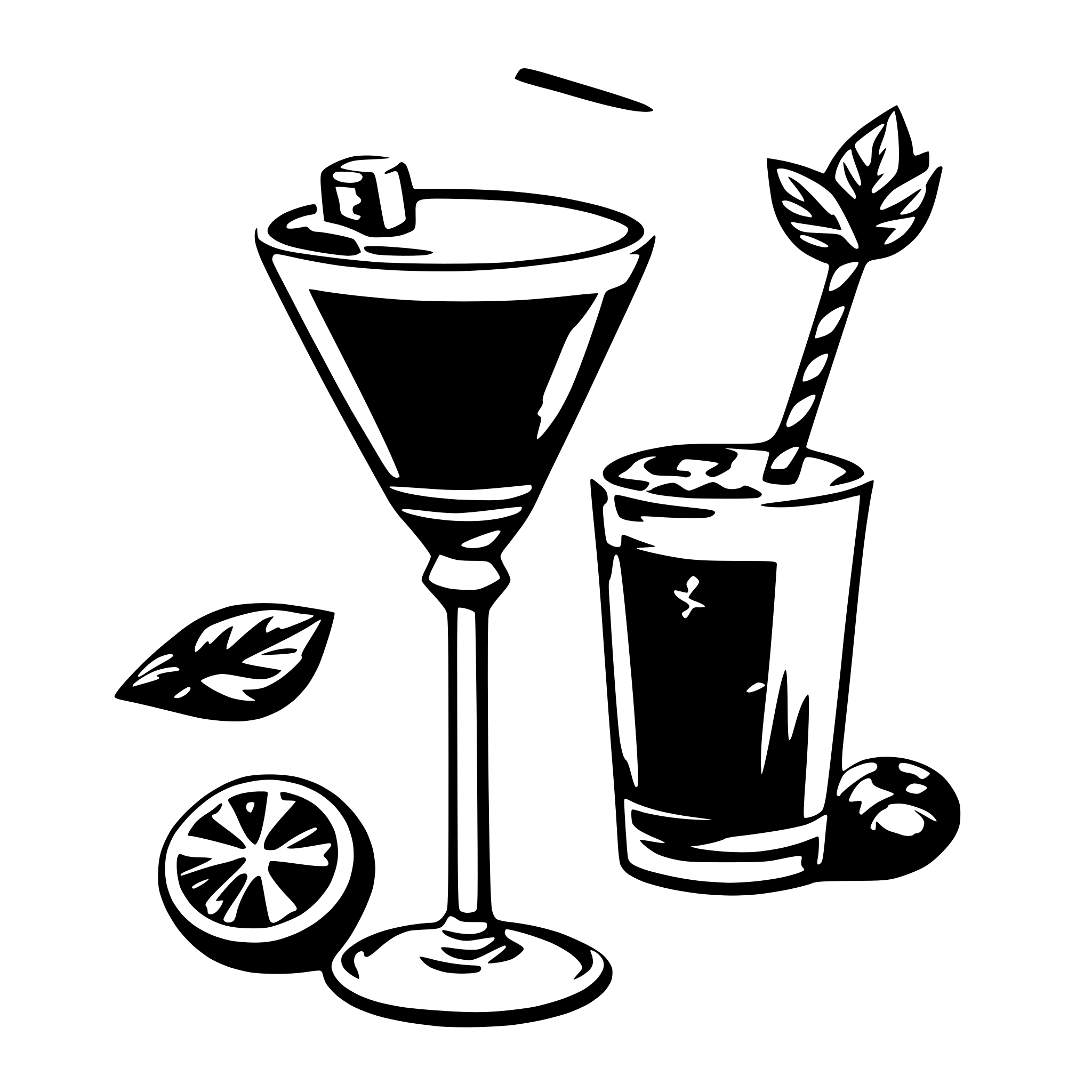 AI-generated SVG of a cocktail