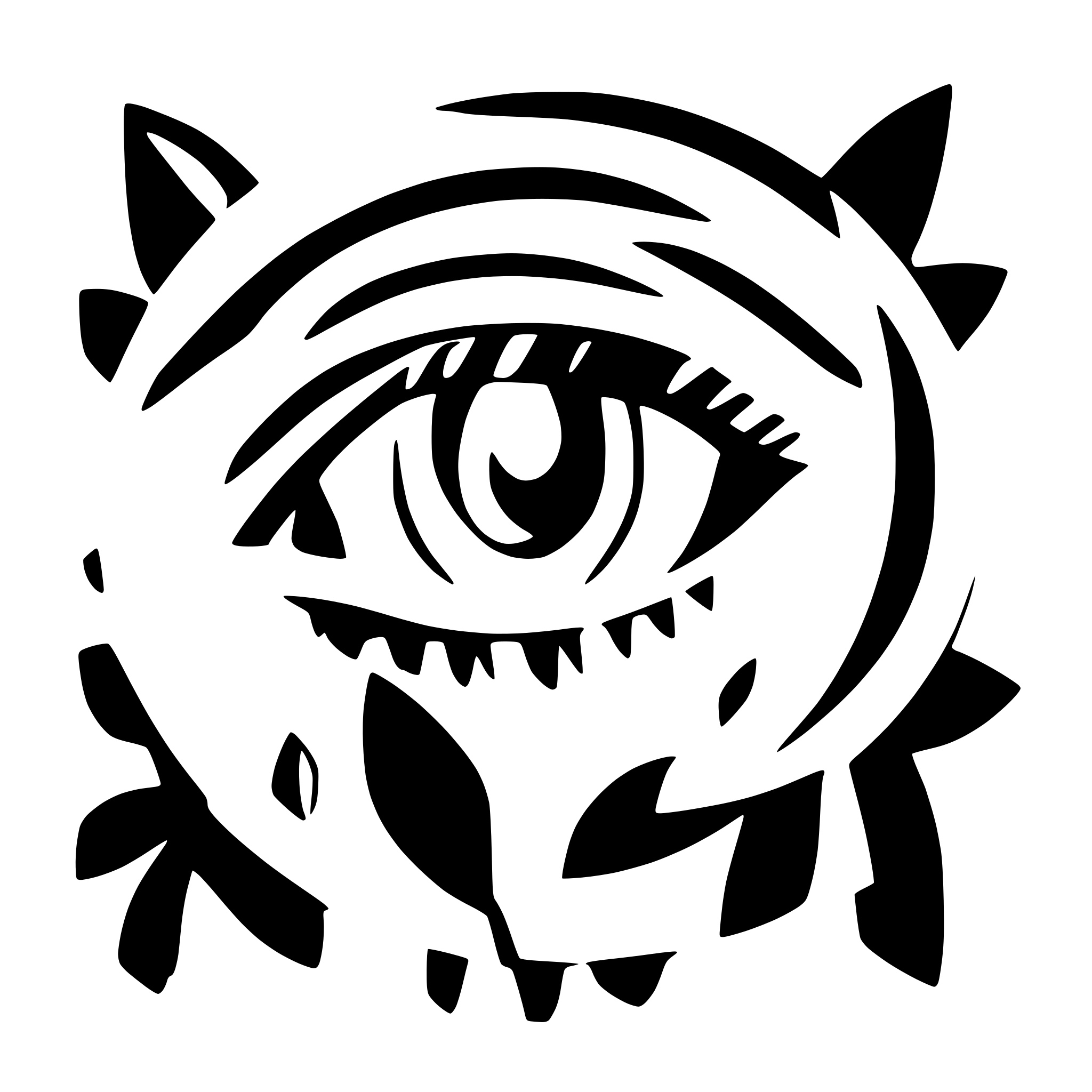 AI-generated SVG of a circuit eye