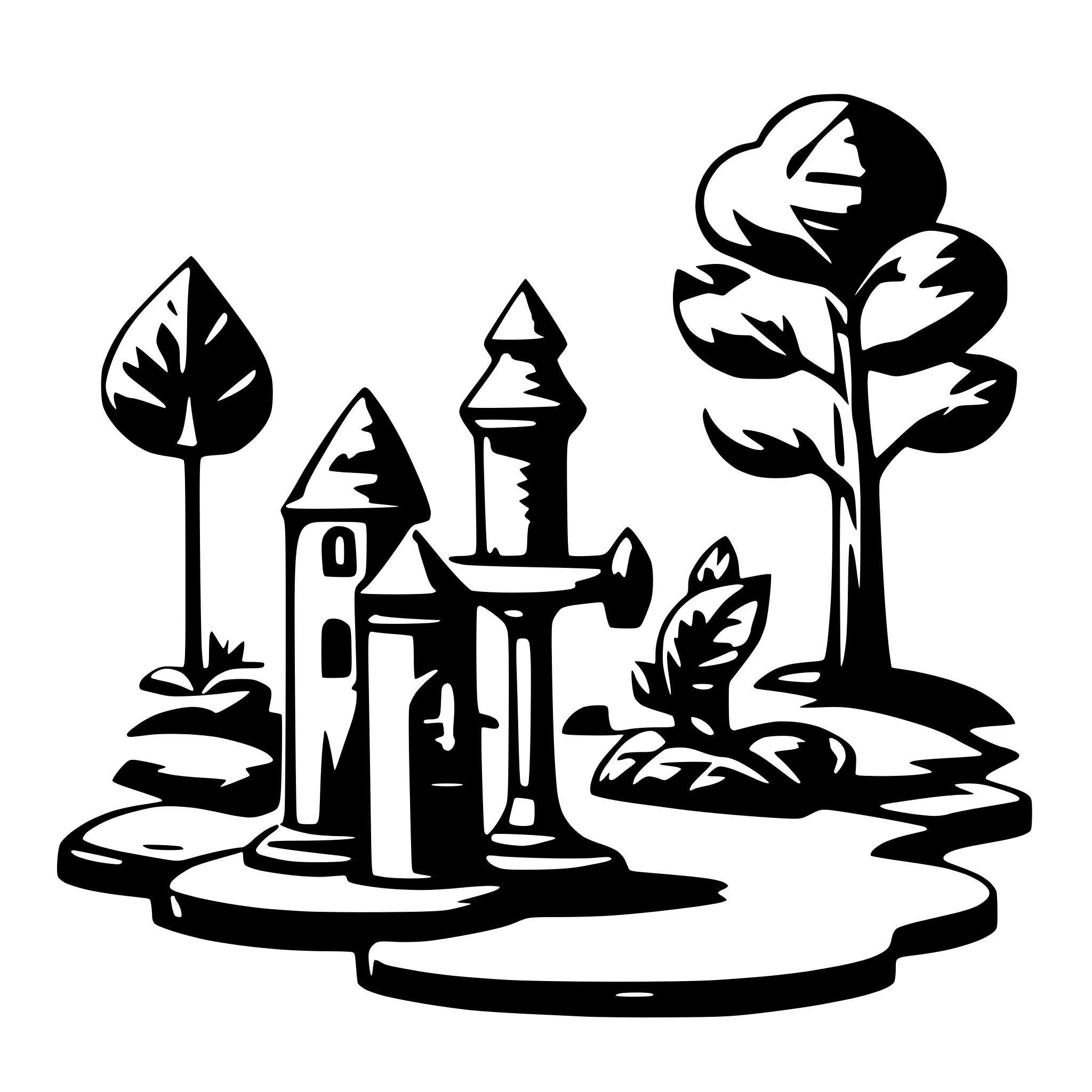 AI-generated SVG of a thematic study