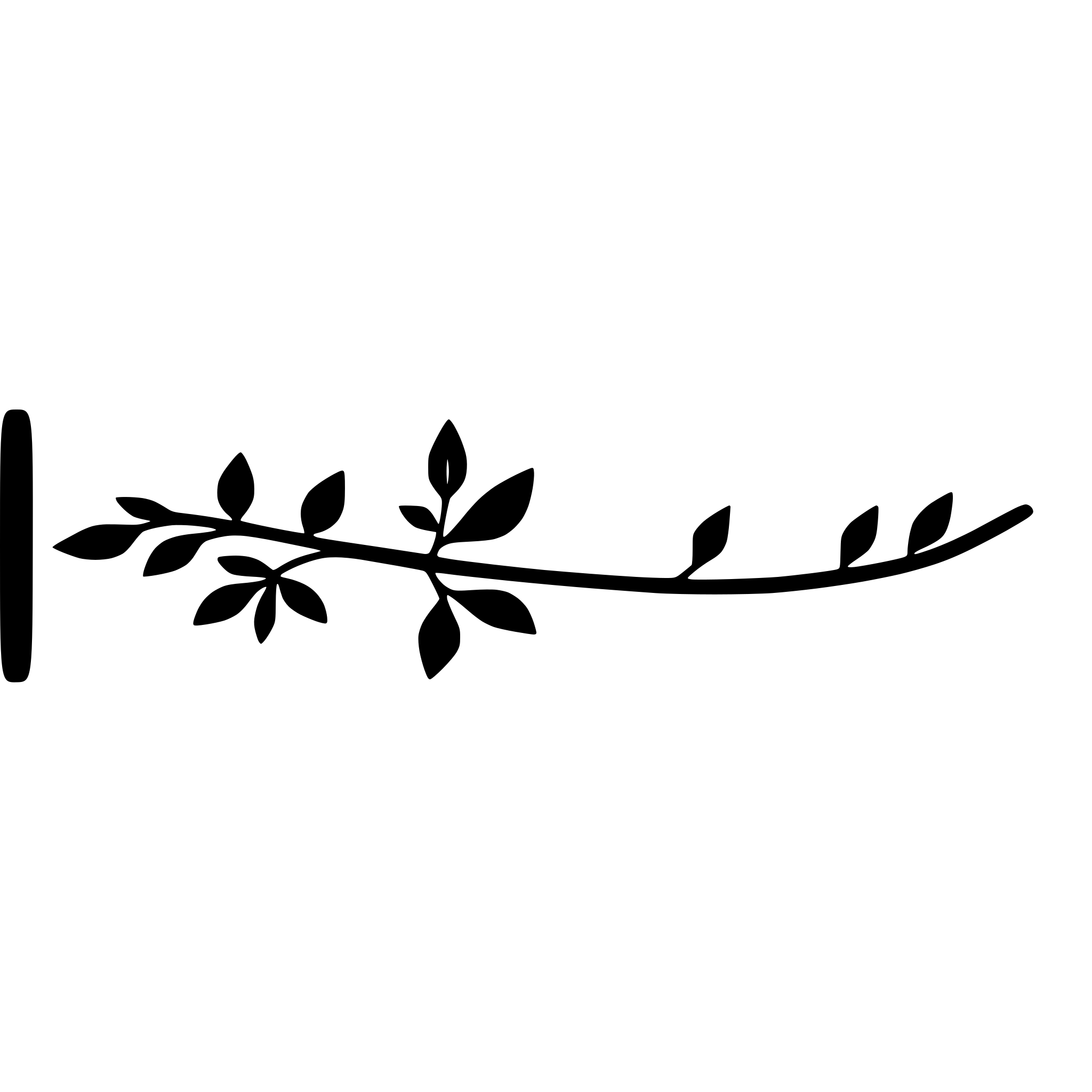 AI-generated SVG of a divider element used to seperate website sections, a interwoven line of weed leaves, flowers and branches