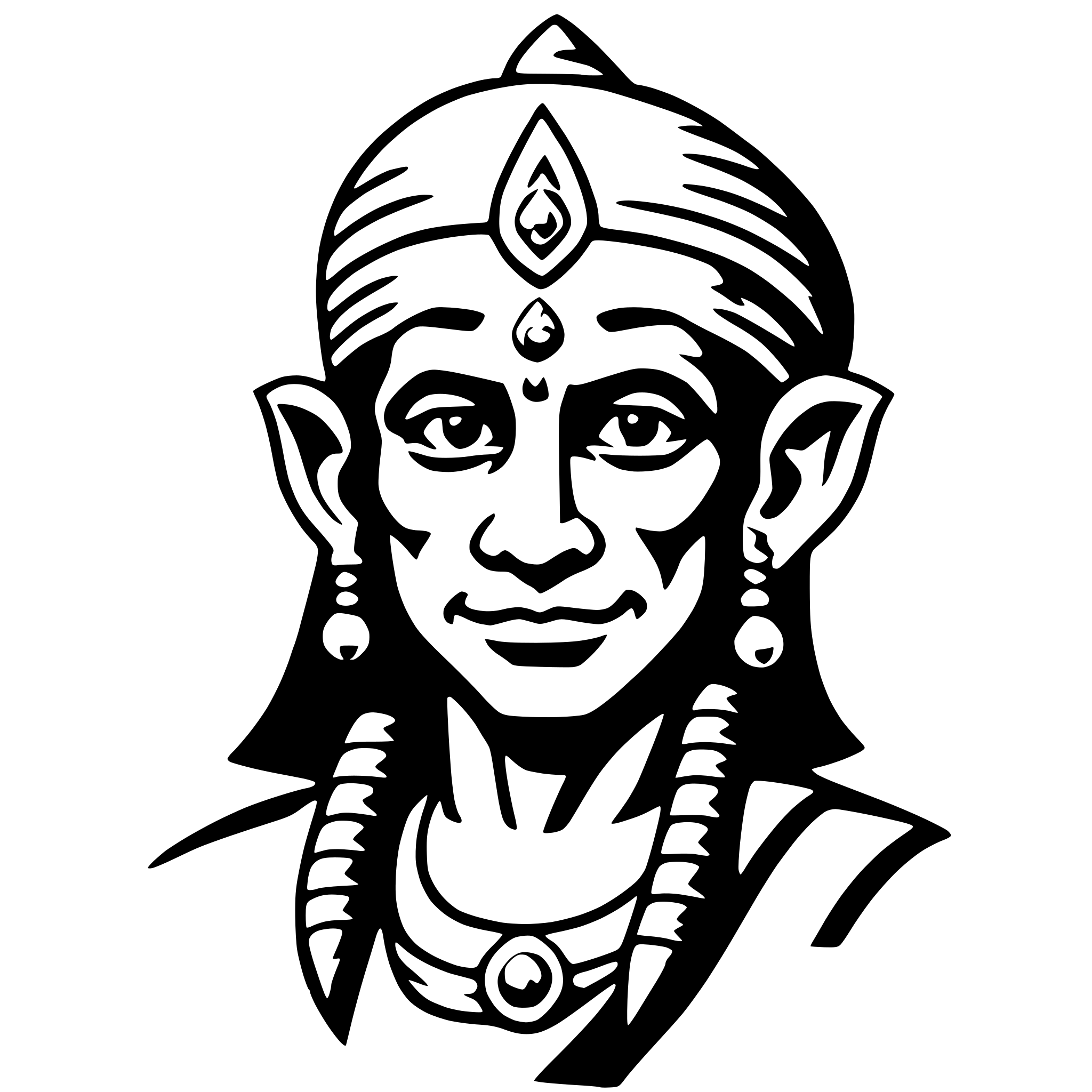 AI-generated SVG of a hanuman
