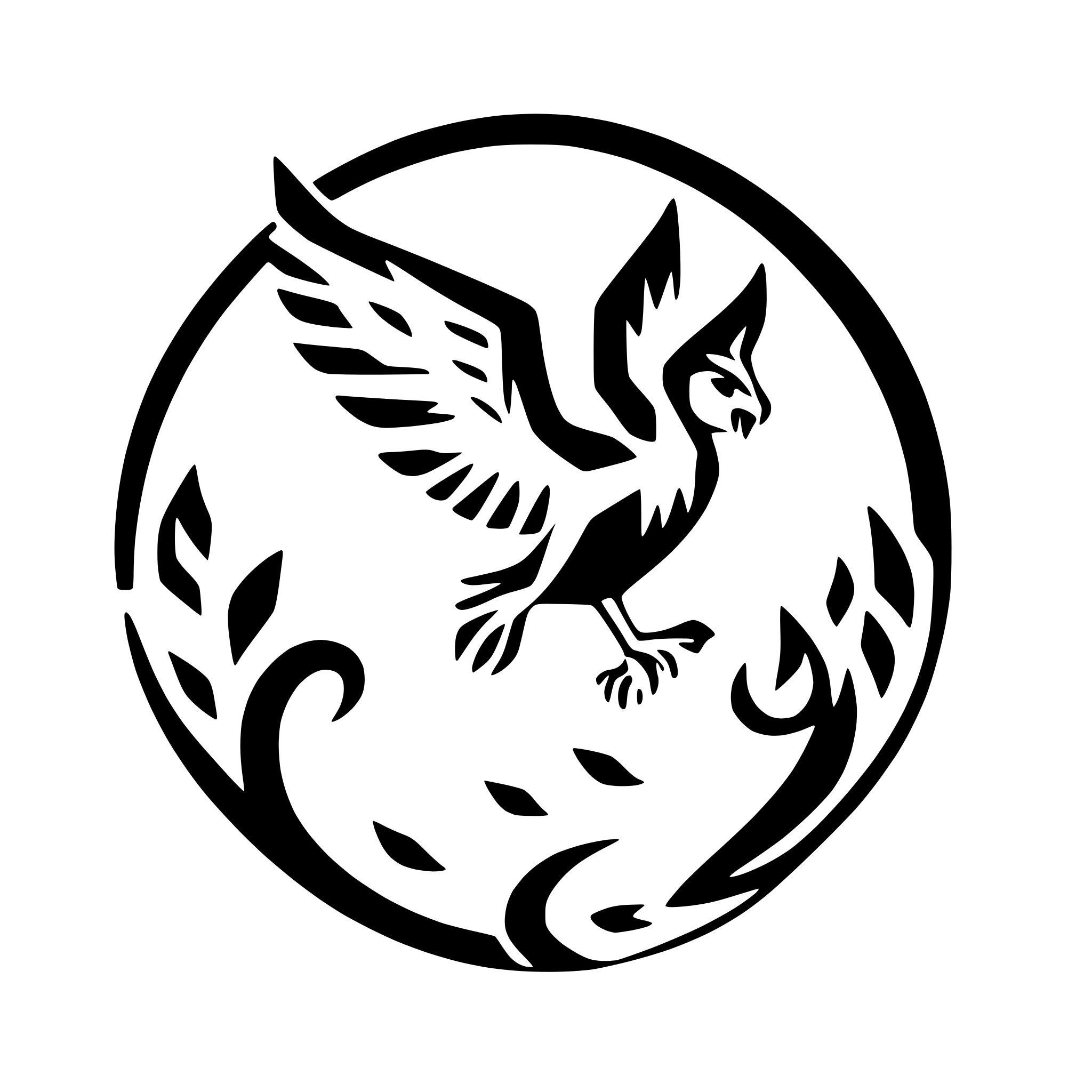 AI-generated SVG of 'phoenix rising from flames'