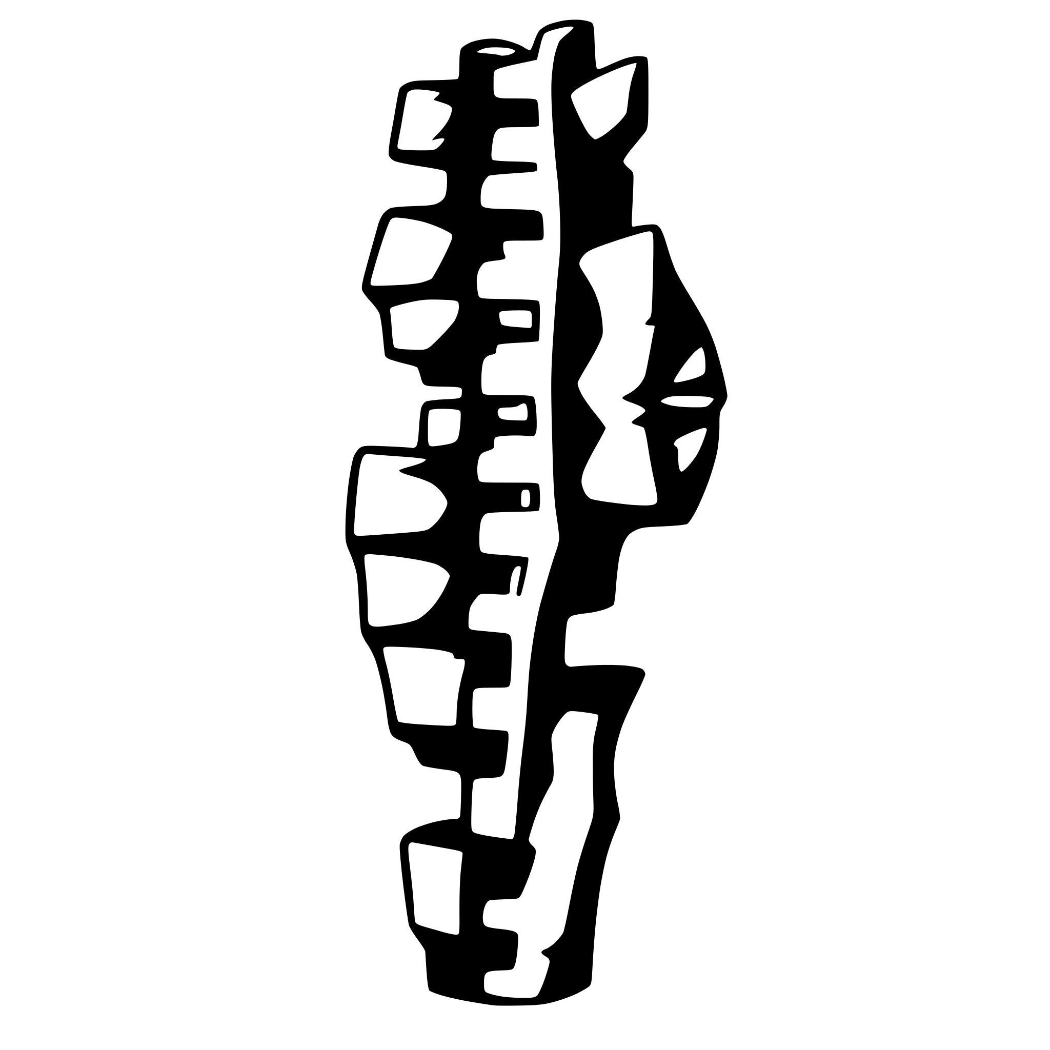 AI-generated SVG of 'human backbone'