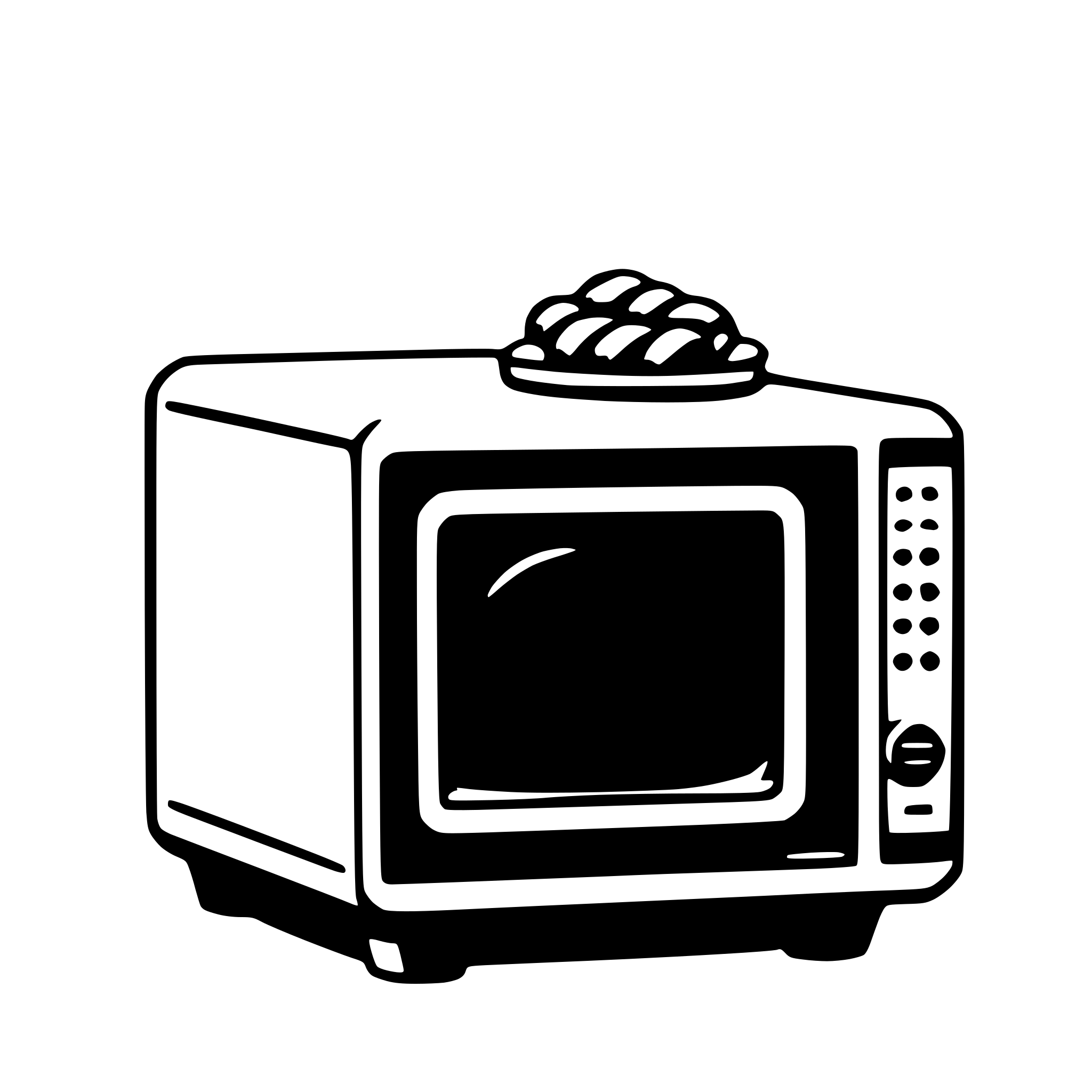 AI-generated SVG of a microwave