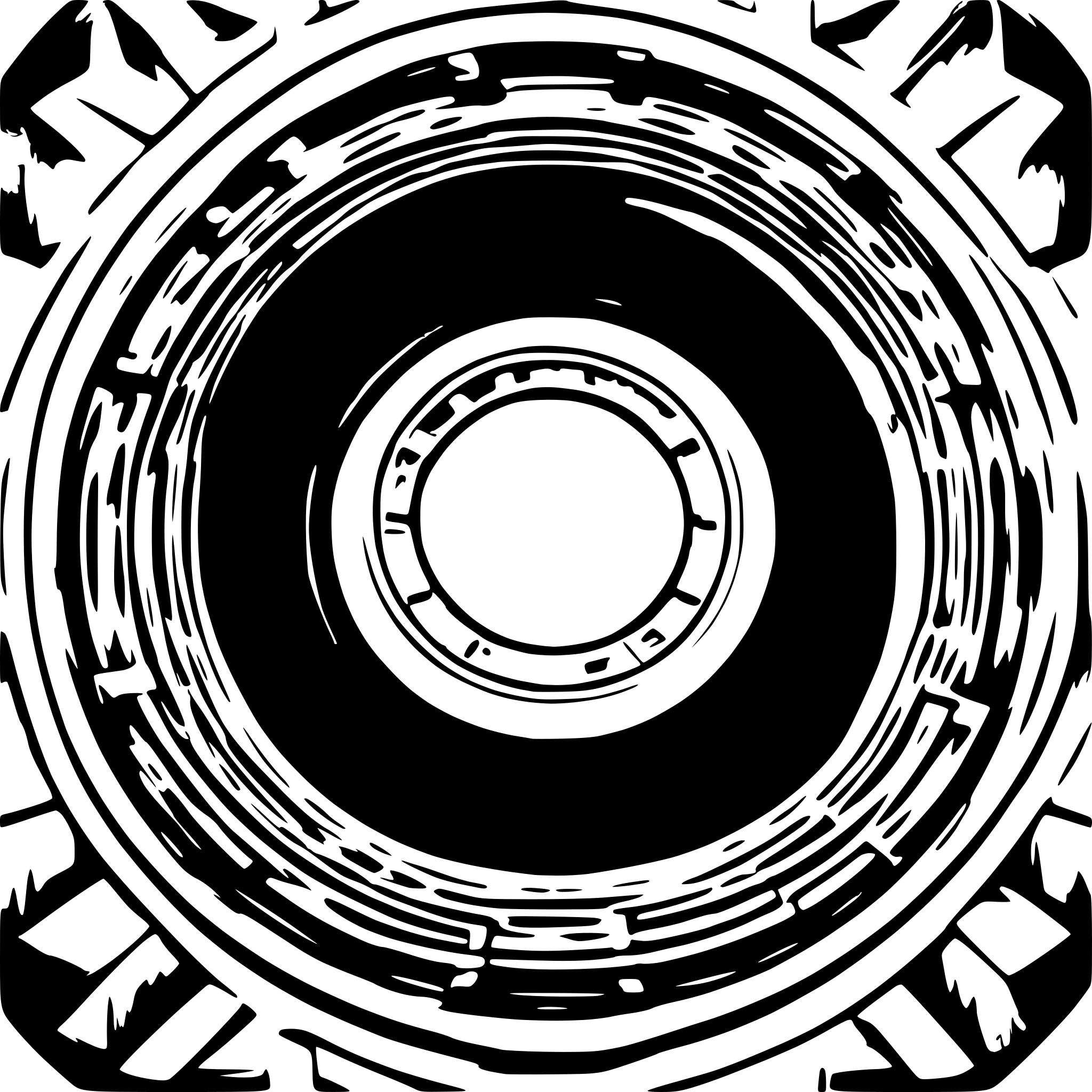 AI-generated SVG of a pantheon circular roof with light