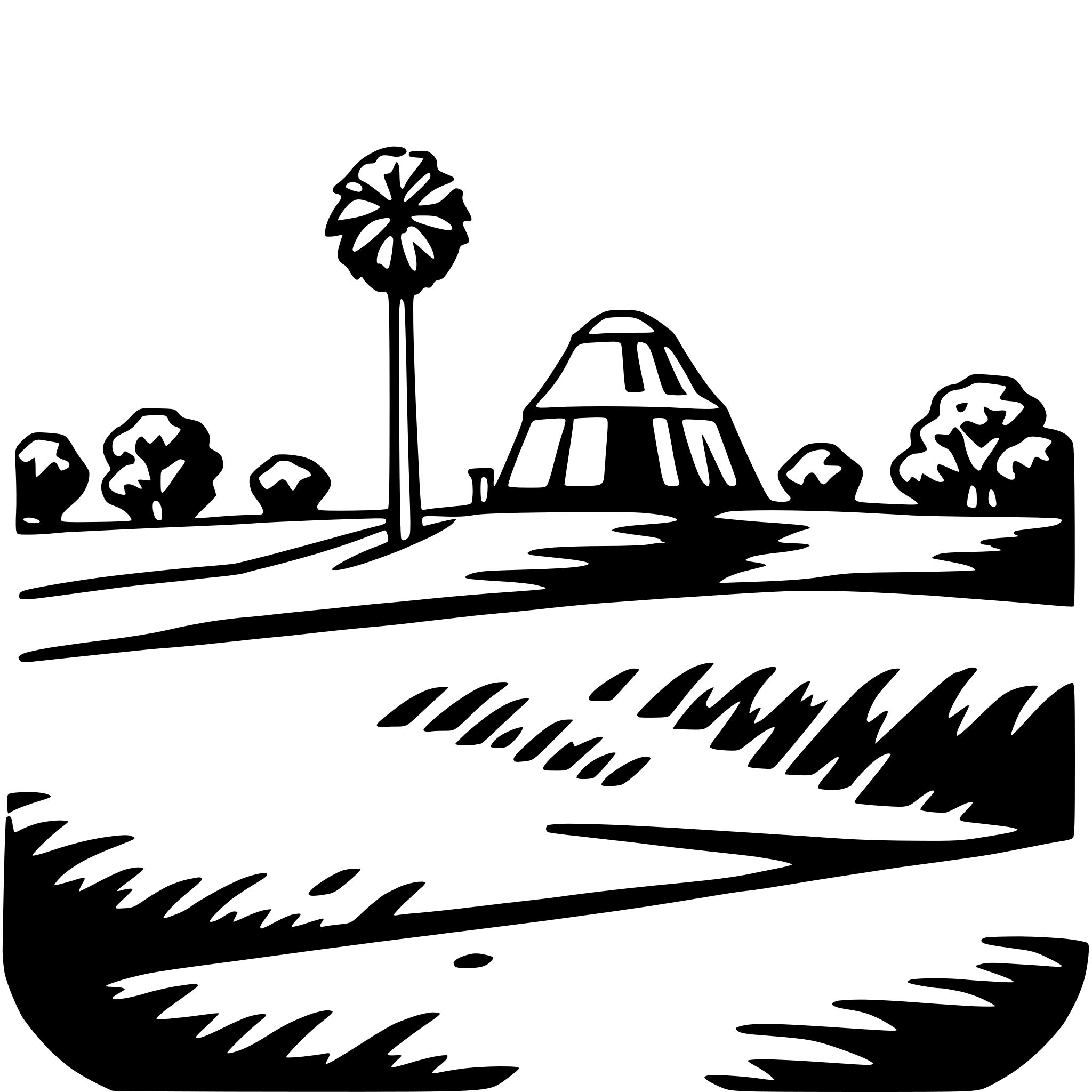 AI-generated SVG of a cahokia mounds