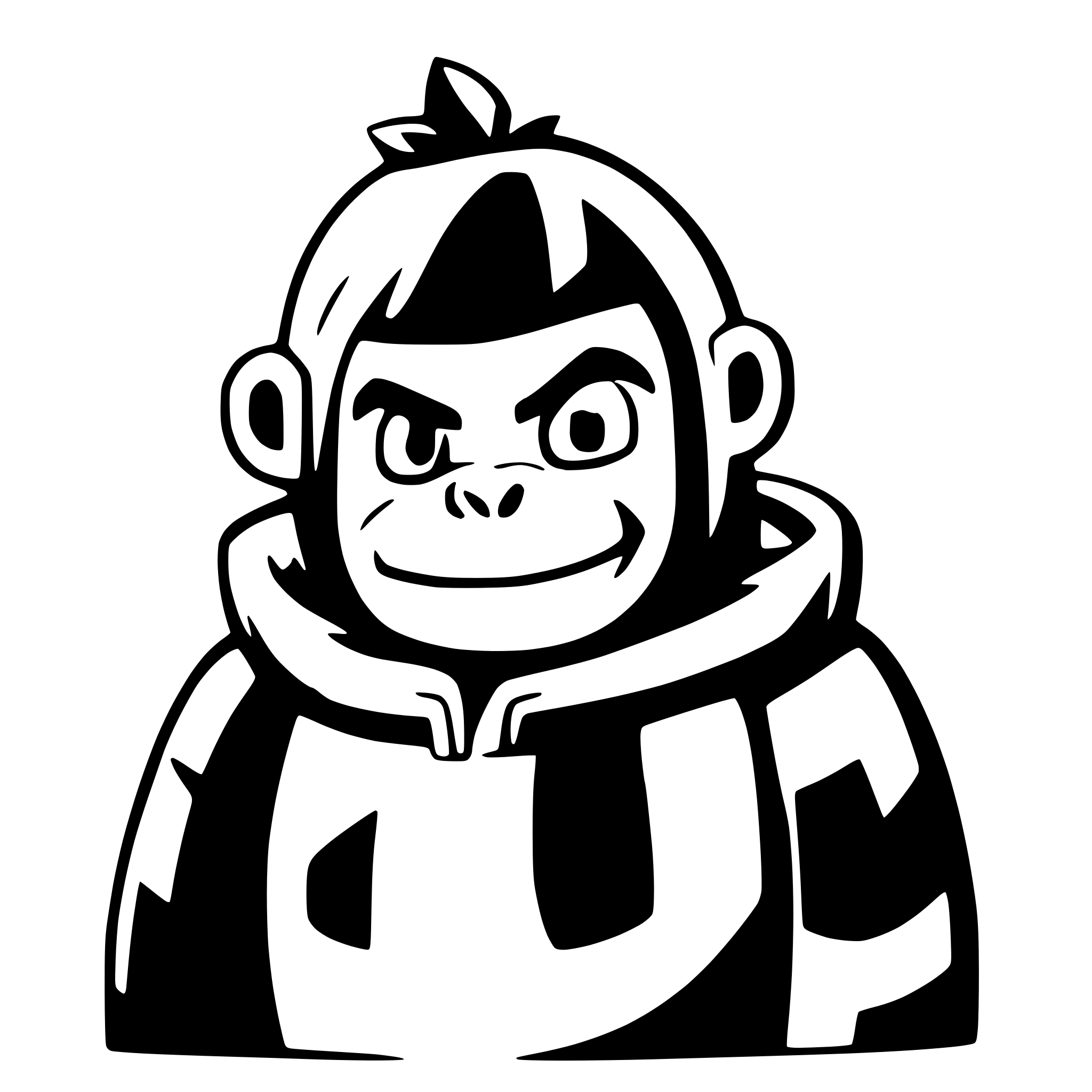 AI-generated SVG of a Gorilla