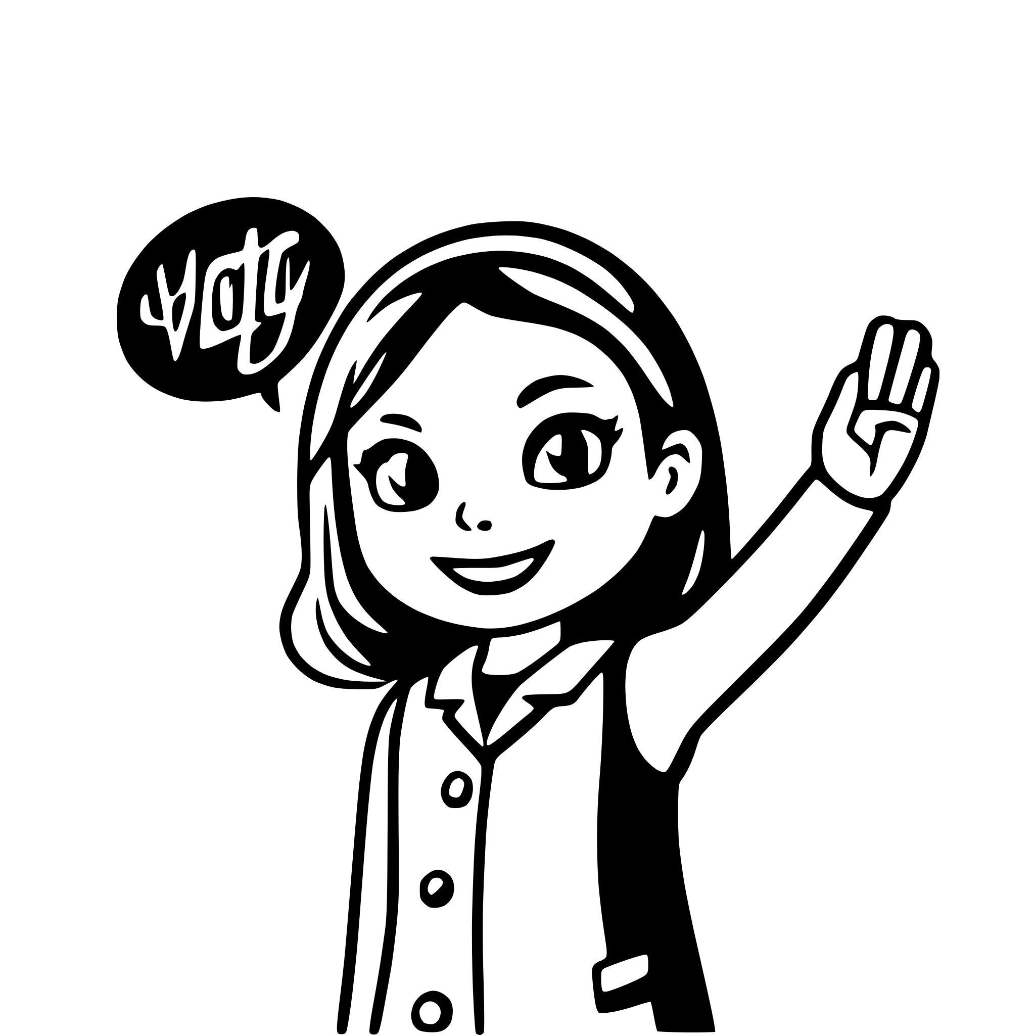 AI-generated SVG of a saying an educator goodbye