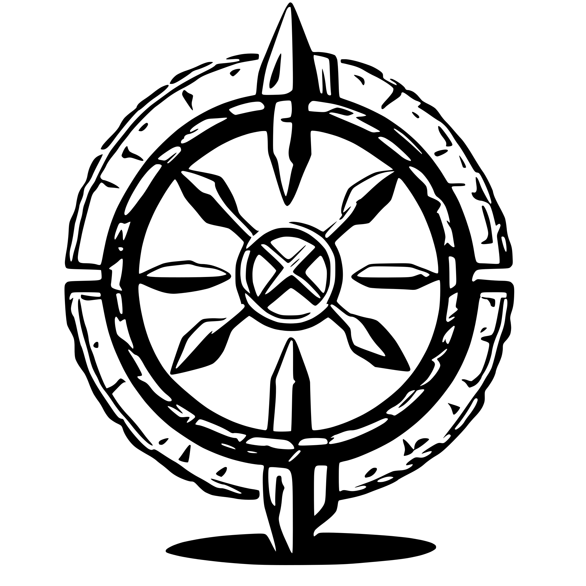 AI-generated SVG of 'magic circle rune'