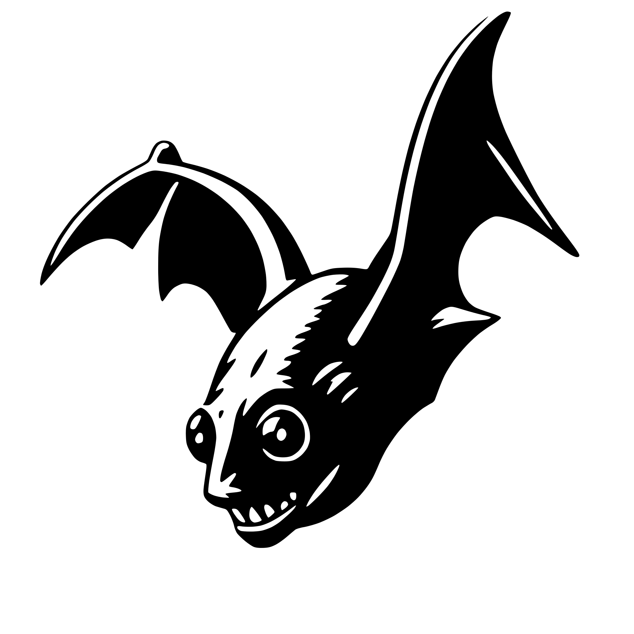 AI-generated SVG of 'bat'