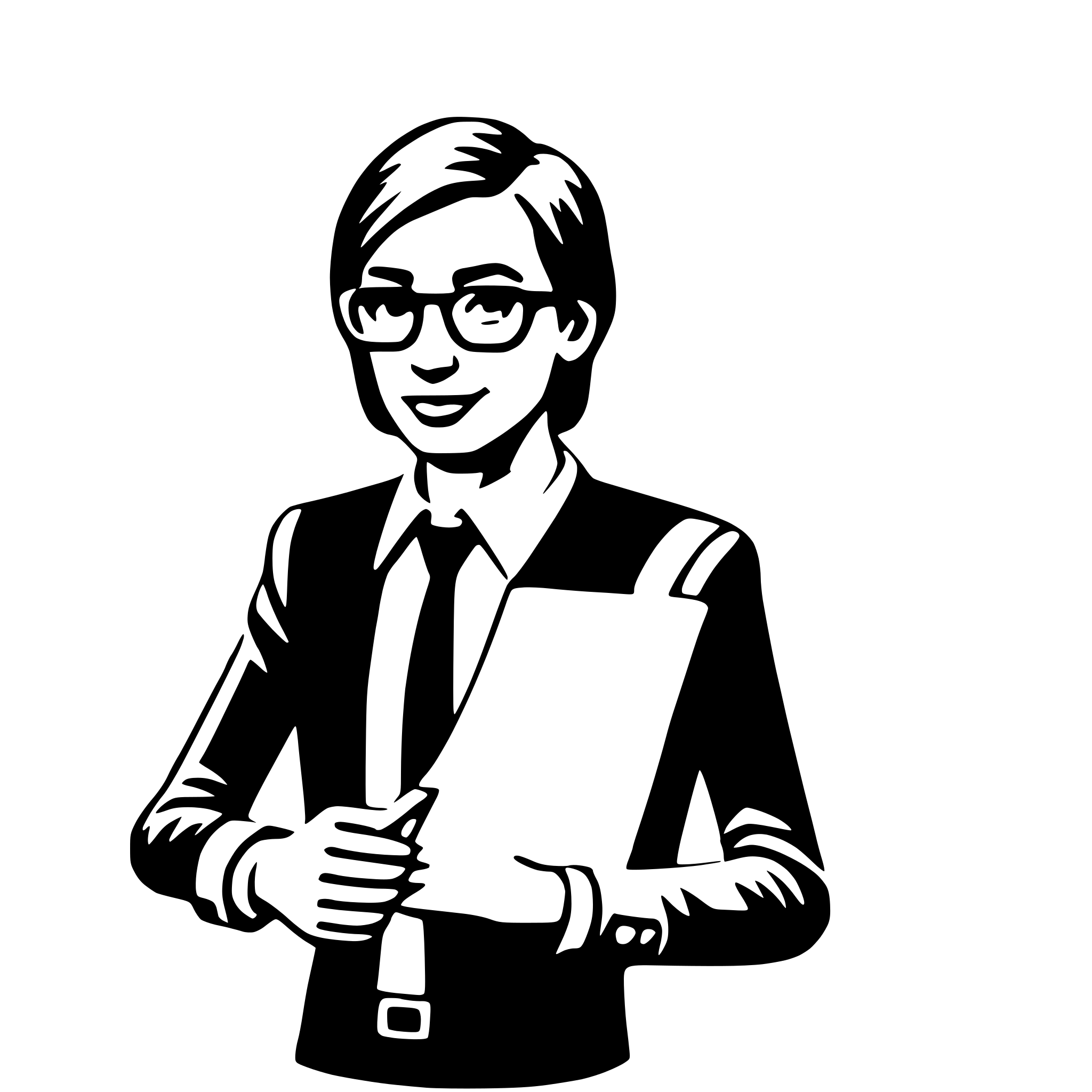 AI-generated SVG of 'marketing manager'
