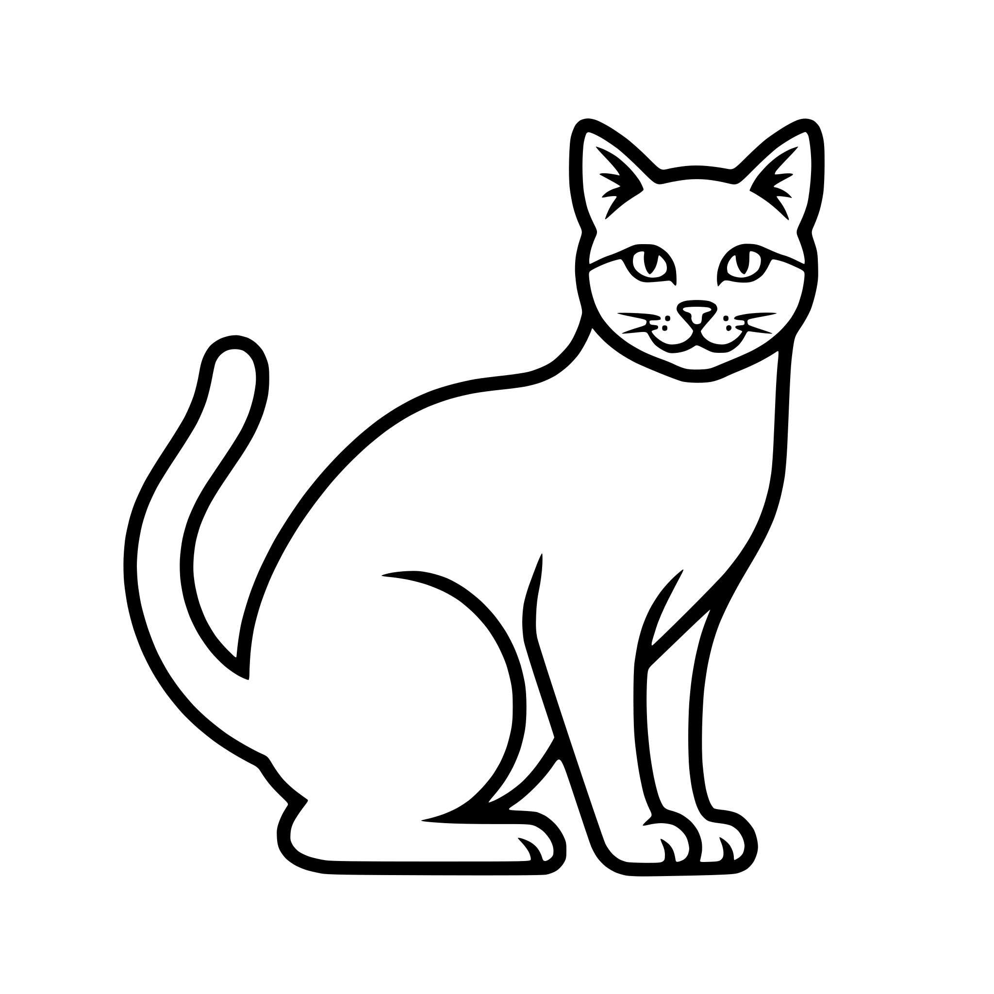 AI-generated SVG of a A cat