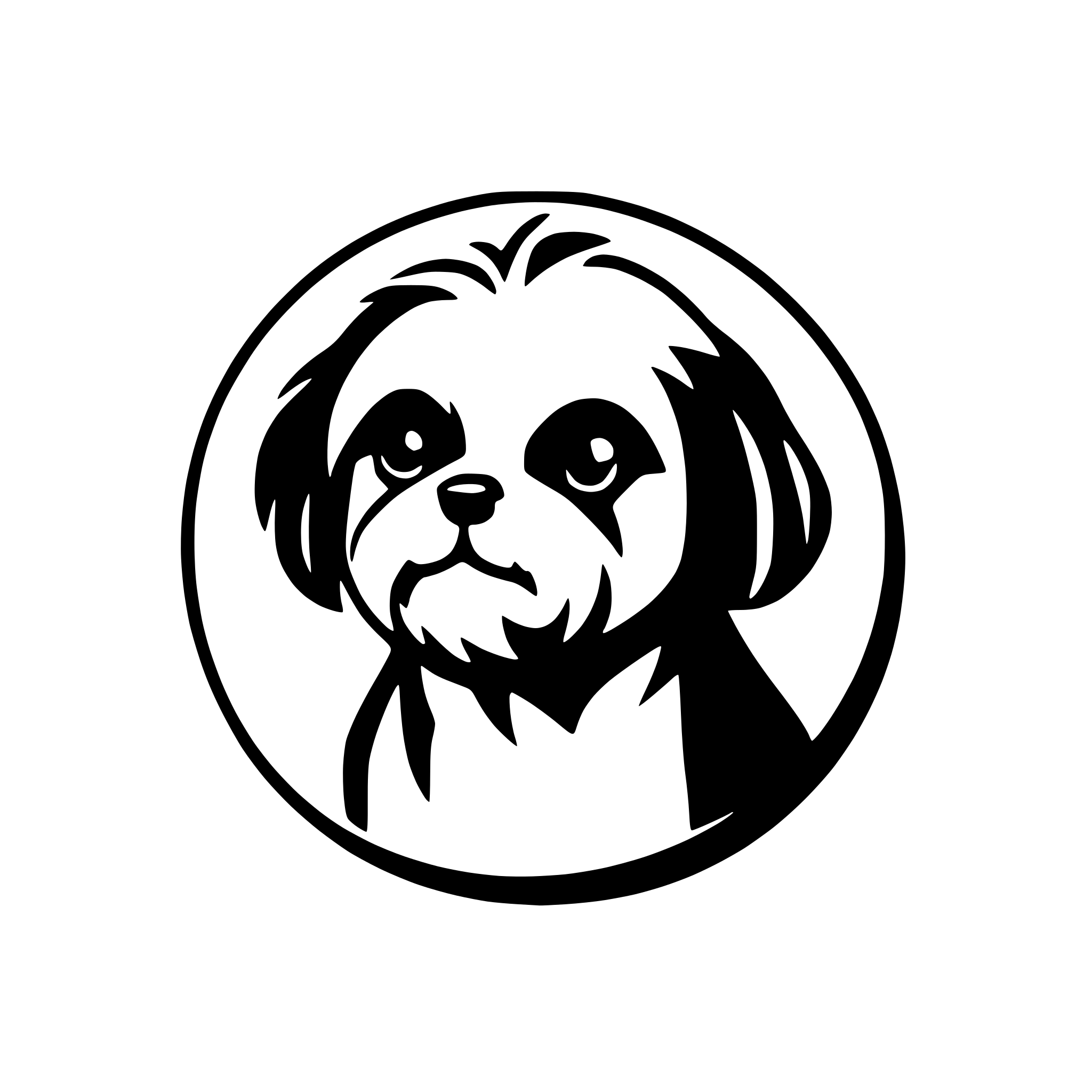 AI-generated SVG of 'shih tzu sweet face'
