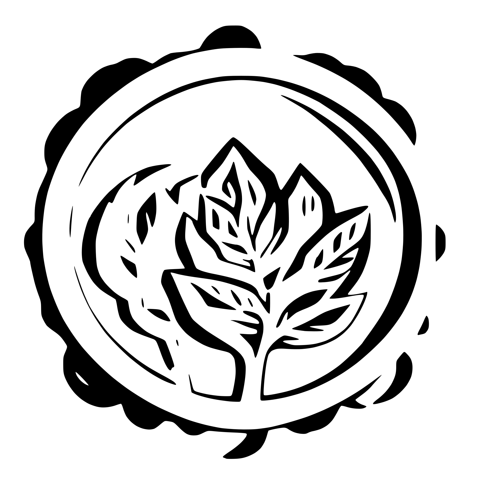 AI-generated SVG of a icon that can be used for meditation website