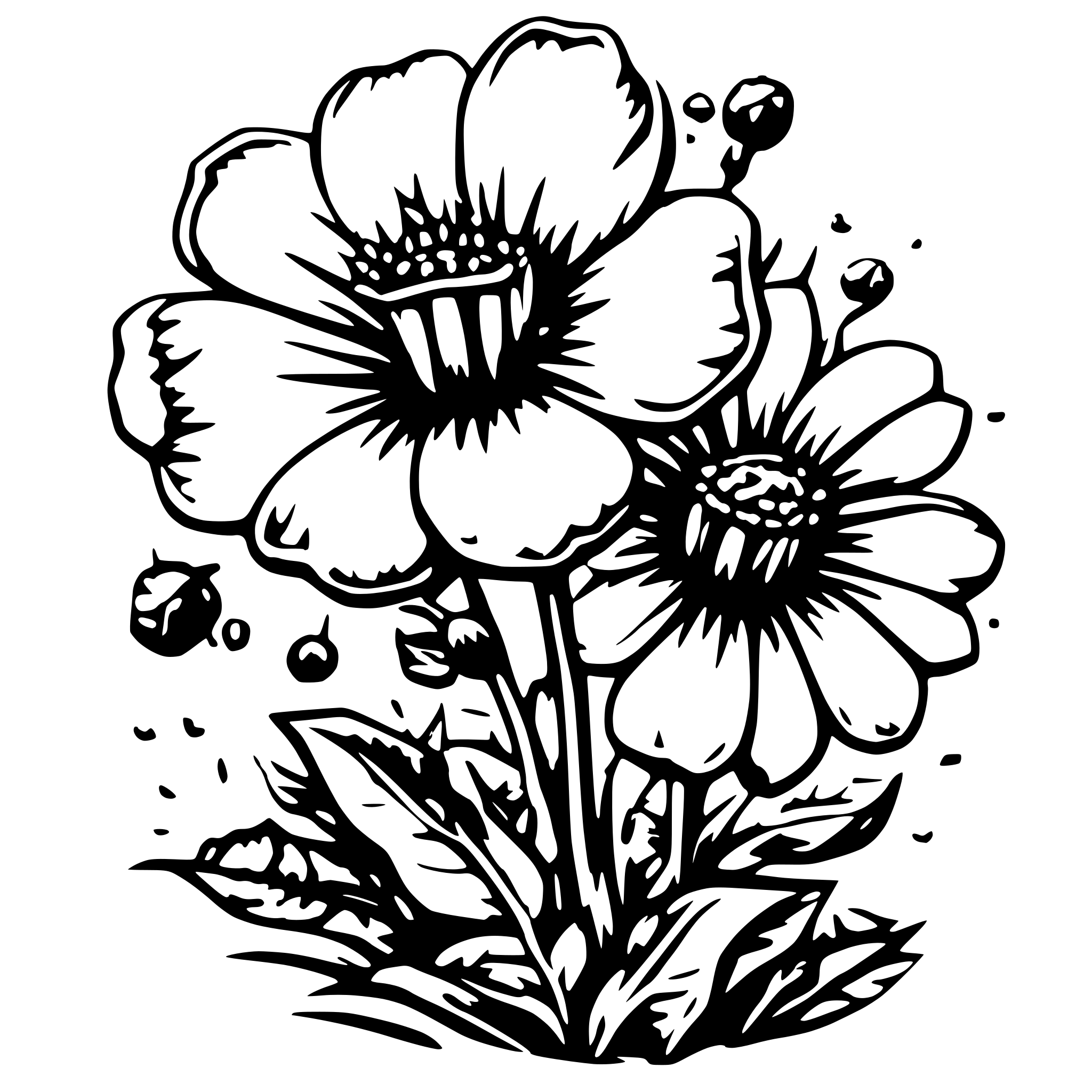 AI-generated SVG of a flower