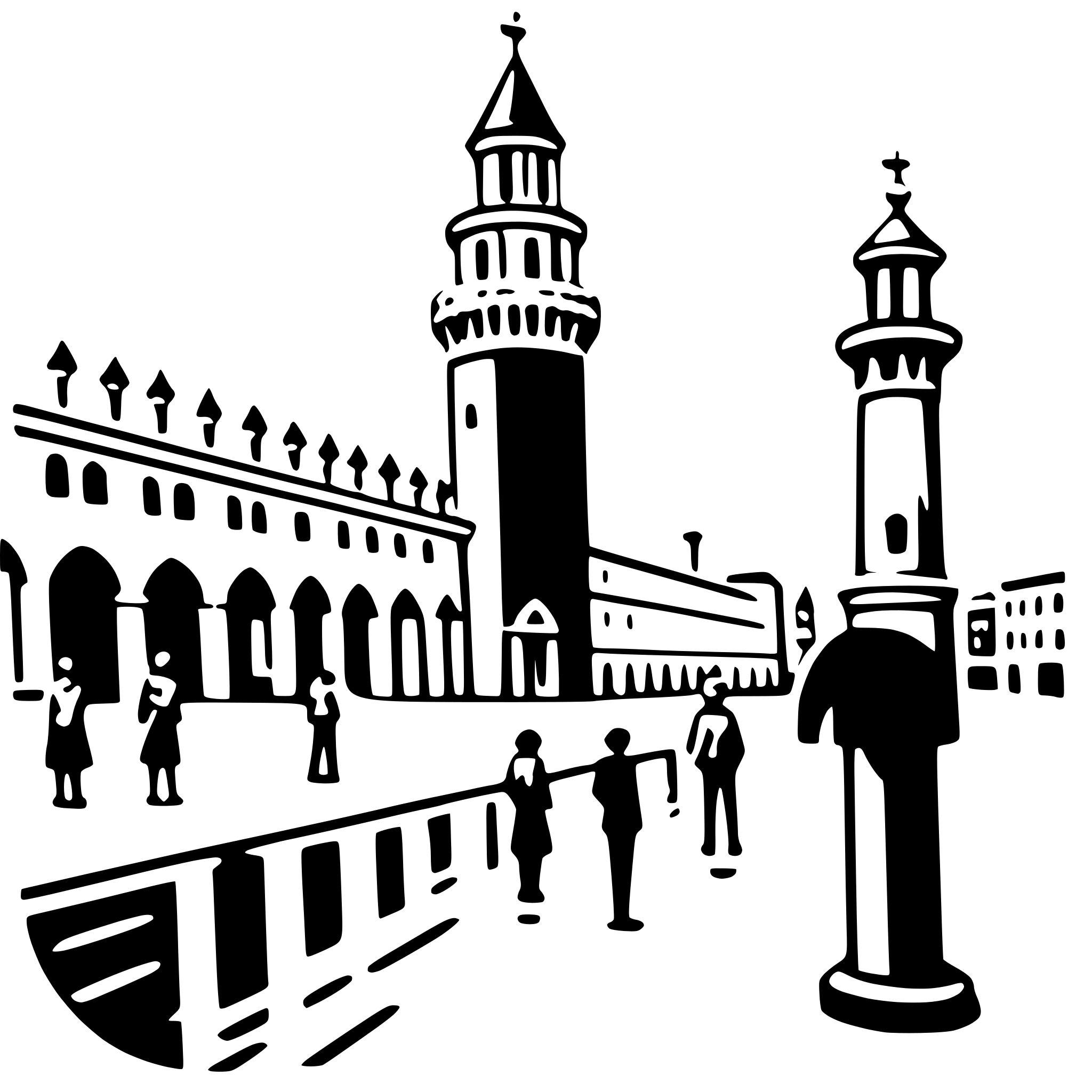 AI-generated SVG of a piazza san marco
