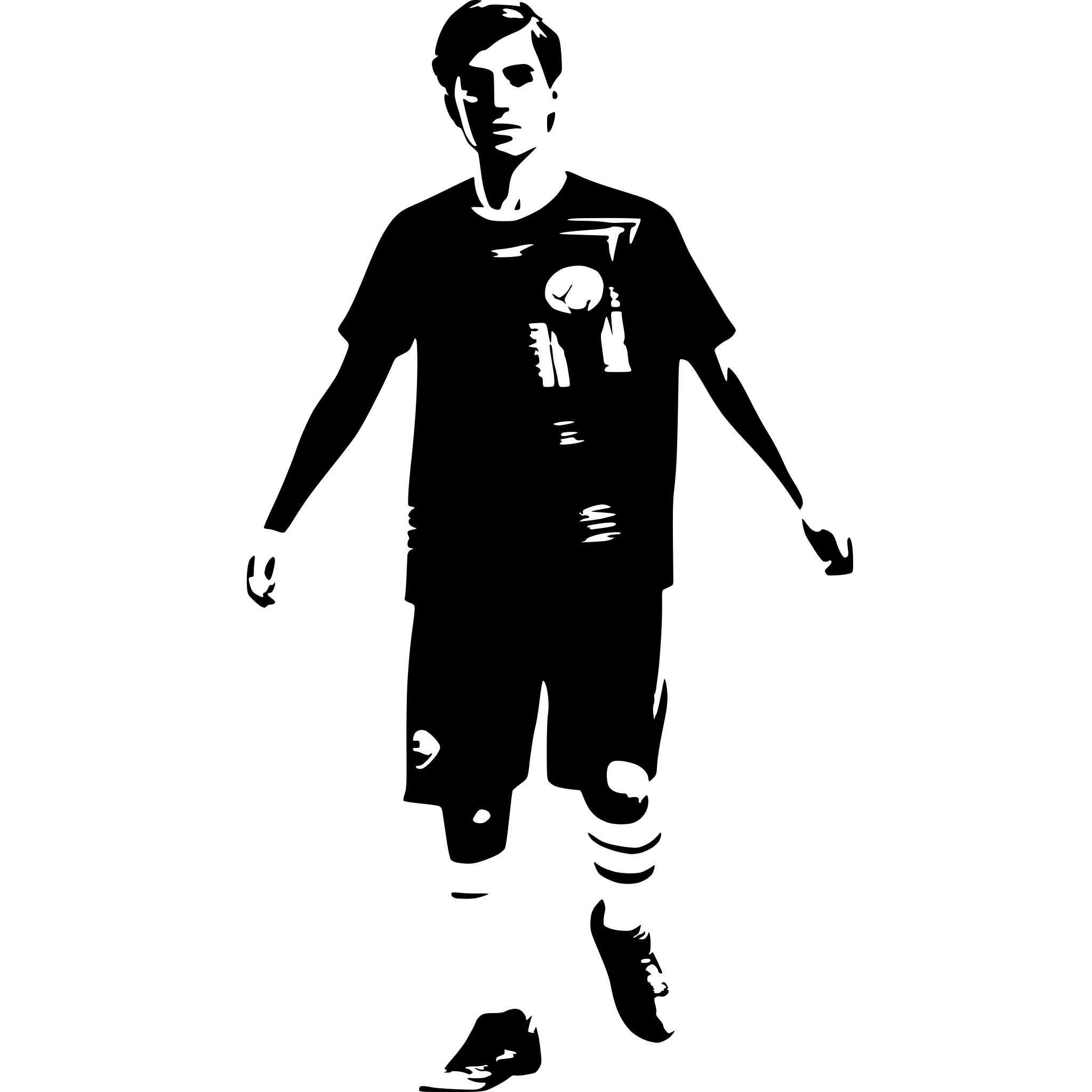 AI-generated SVG of a a soccer player