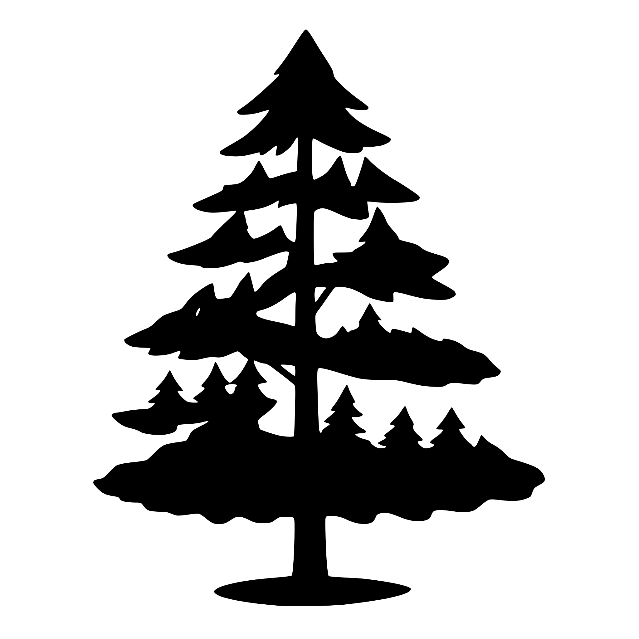 AI-generated SVG of a a pine tree