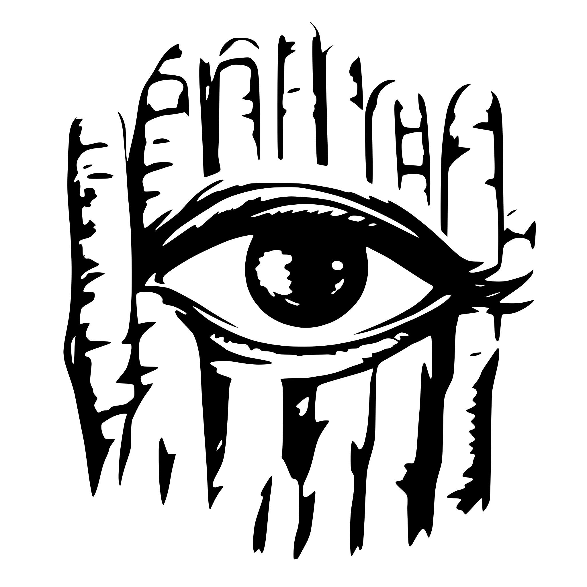 AI-generated SVG of a a black and white vector art of a disembodied eye with angel wings on each sides. Below the eye are 2 people touching their palm together. AI-generated SVG of a a black and white vector art of a disembodied eye with angel wings on each sides. Below the eye are 2 people touching their palm together.