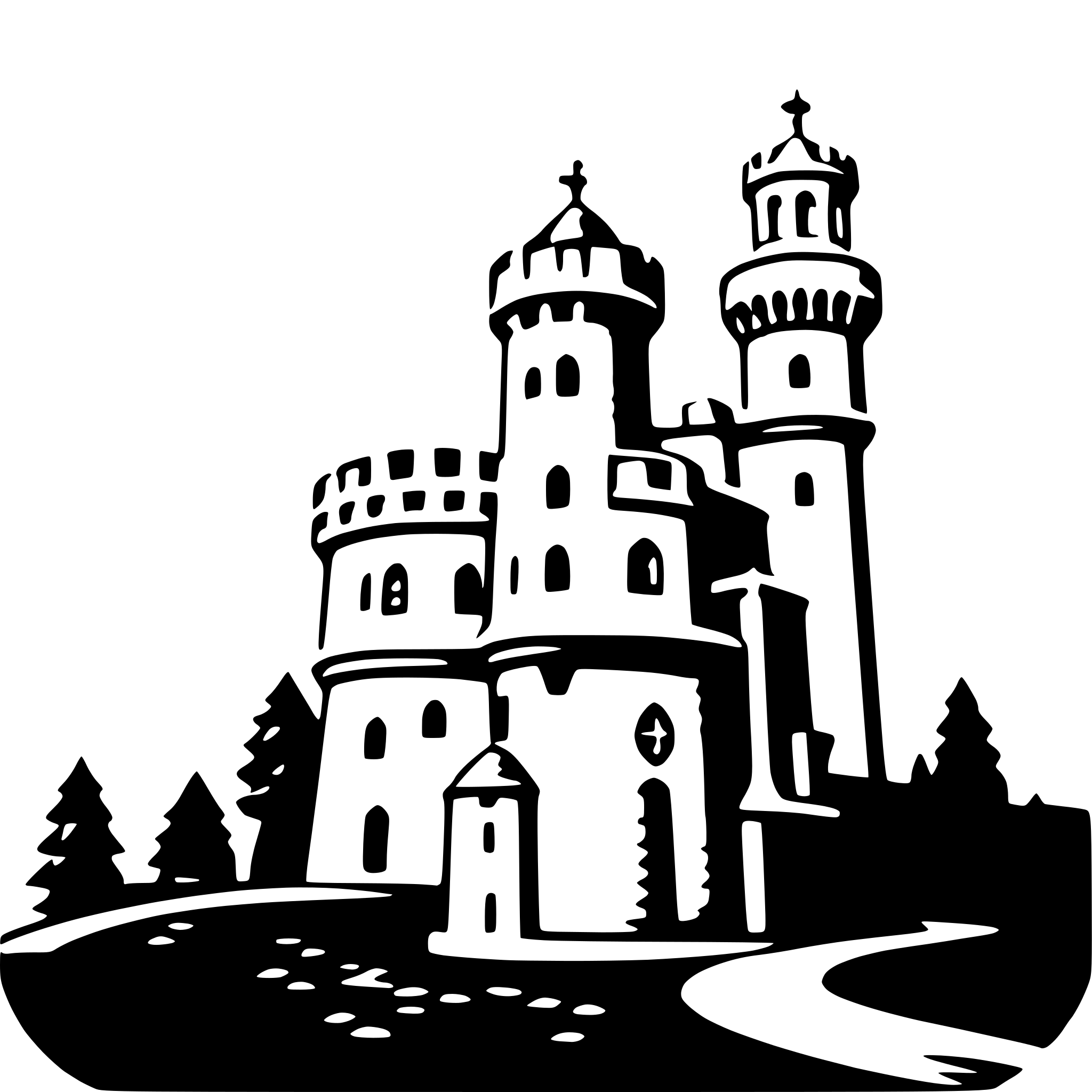 AI-generated SVG of 'pena palace'