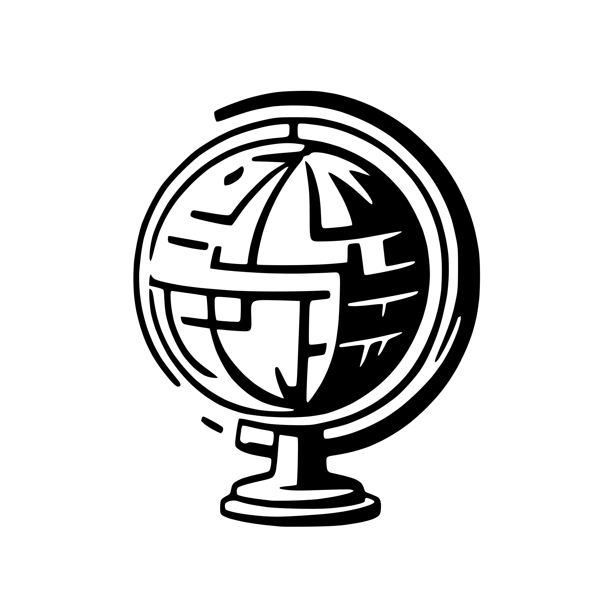 AI-generated SVG of a minimalistic, logo, plain background, simple, nodes, circuits, connected, university cooperation, modern, transparent background, simple globe in foreground