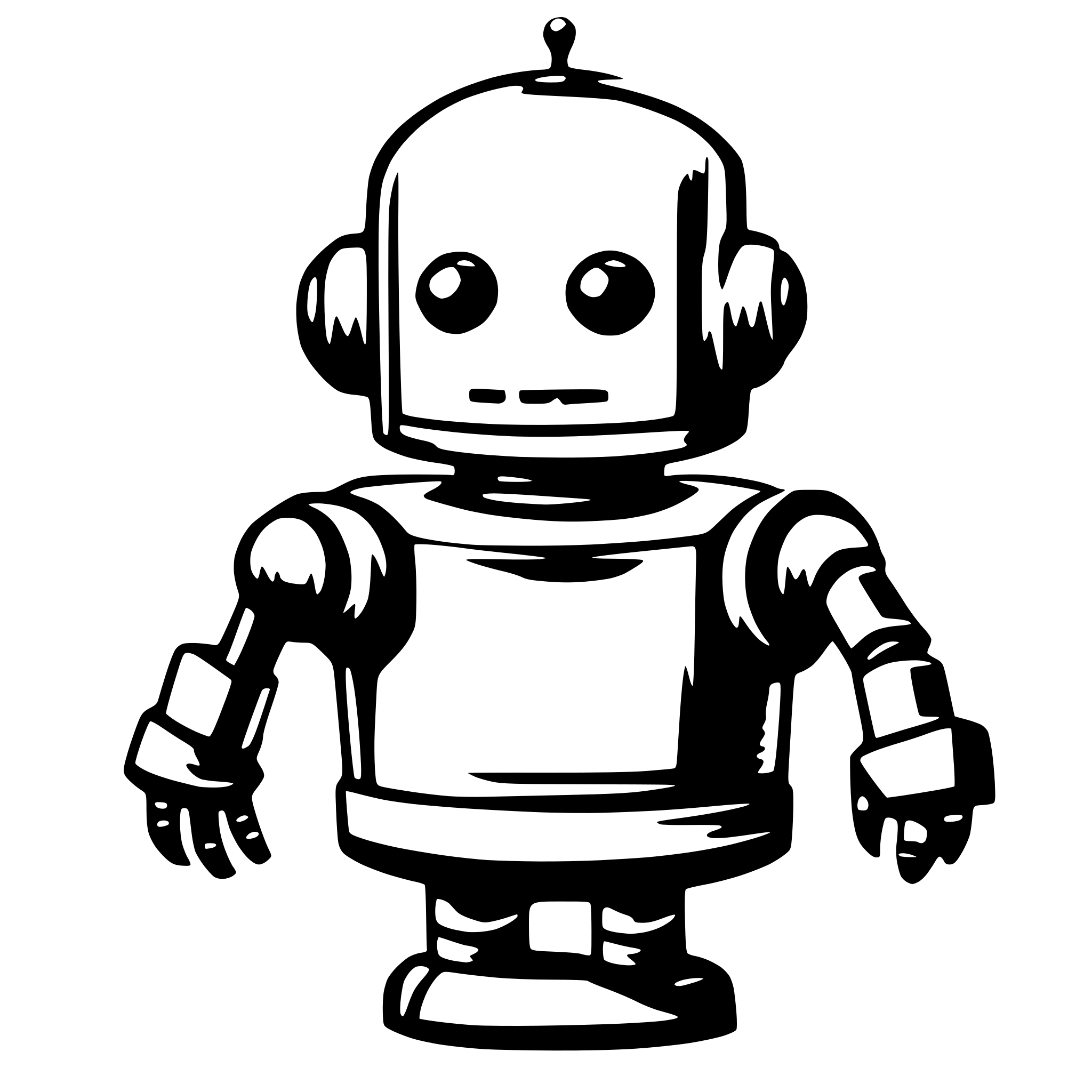 AI-generated SVG of a robot