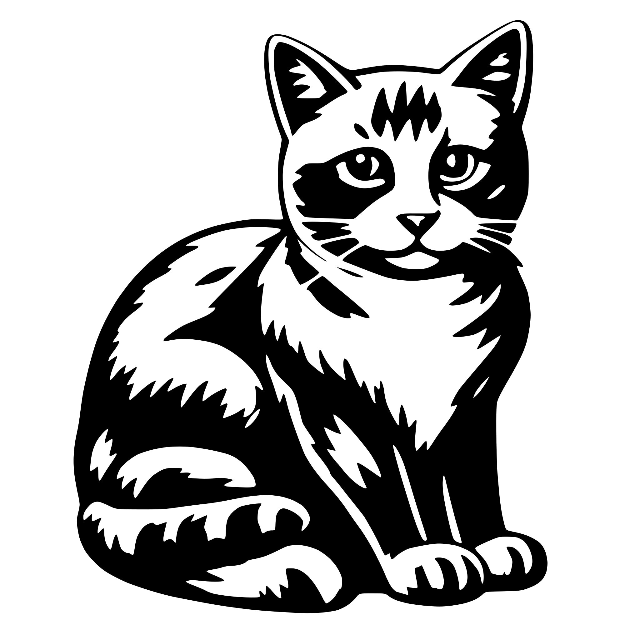 AI-generated SVG of a ORNGE CAT