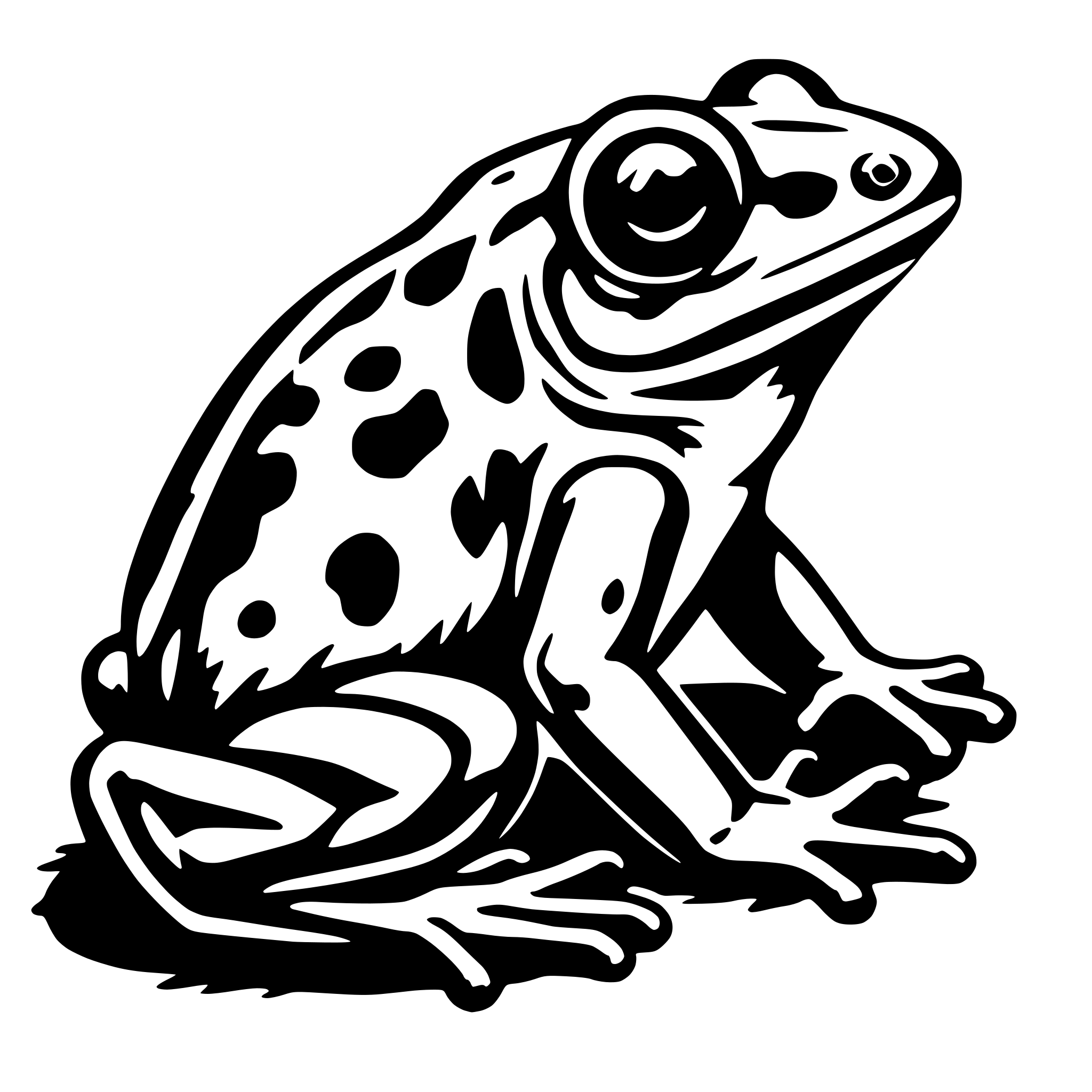 AI-generated SVG of 'poison dart frog'