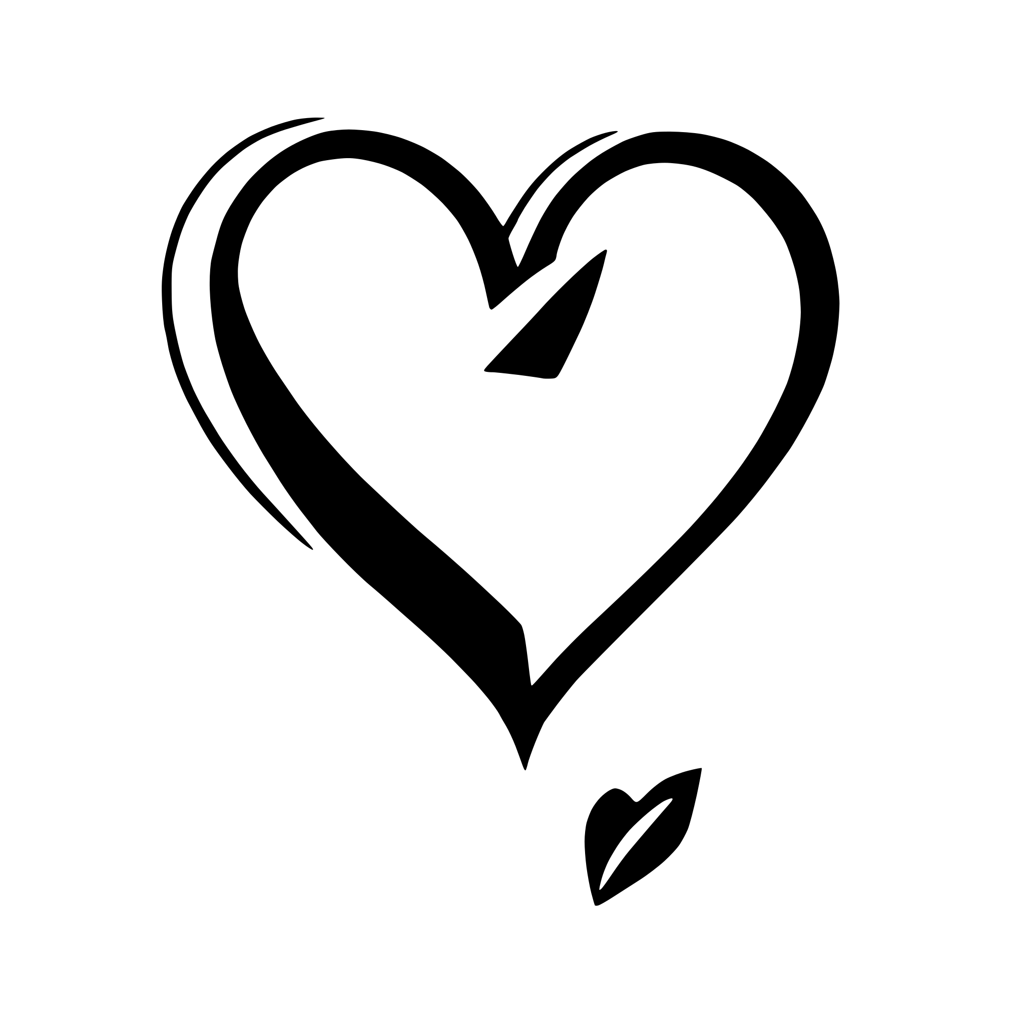 AI-generated SVG of a interlocking hearts
