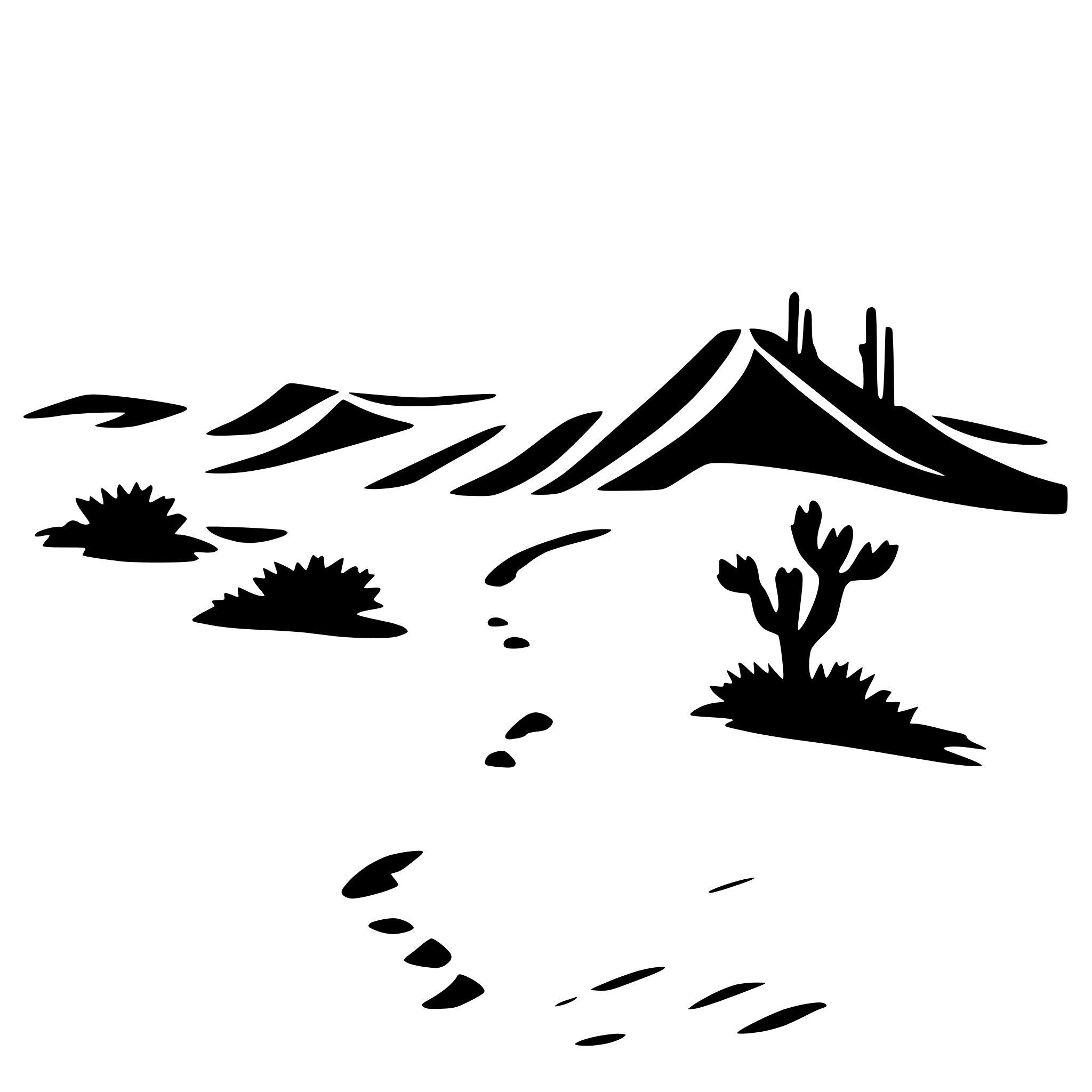 AI-generated SVG of 'desert with dunes'