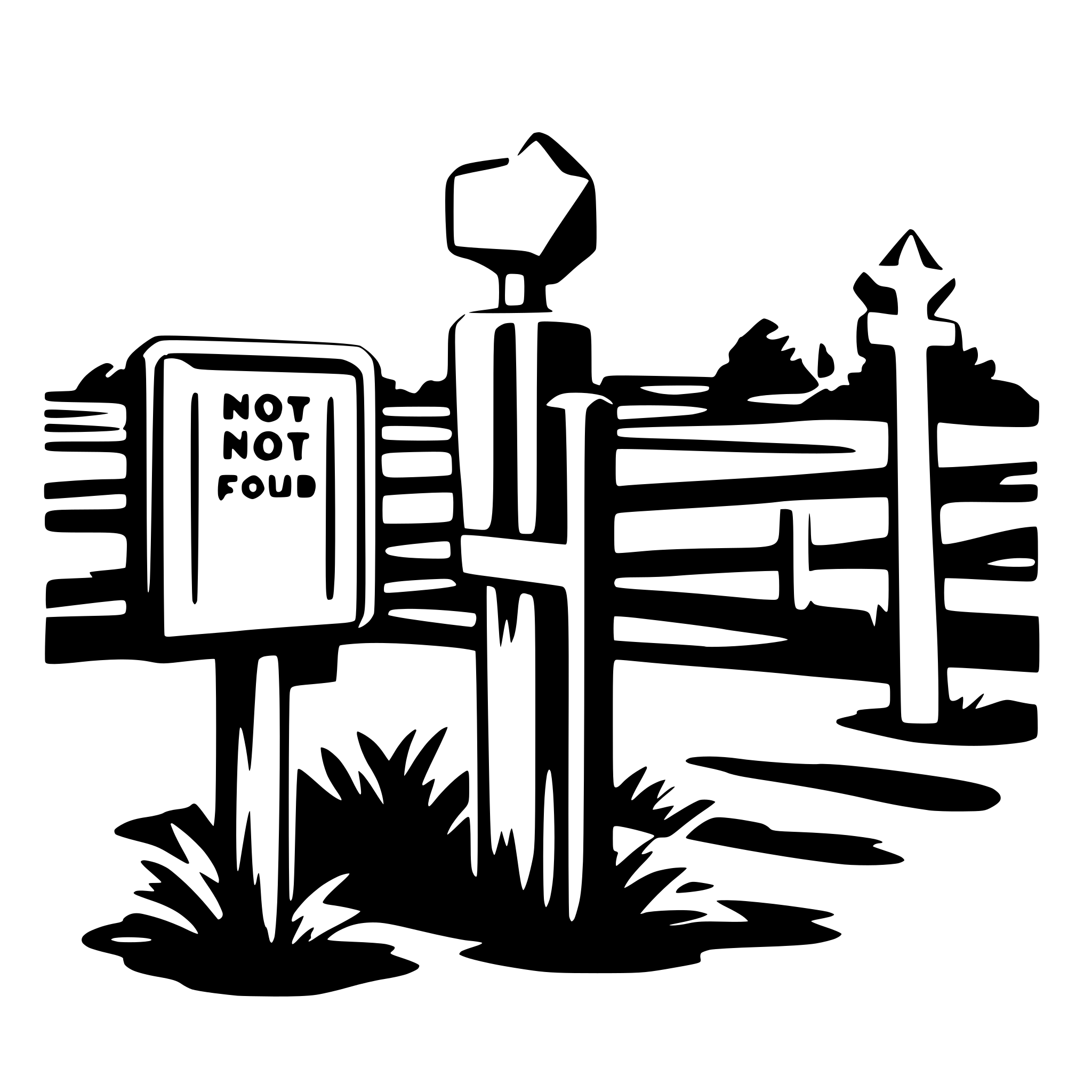 AI-generated SVG of a not found any posts