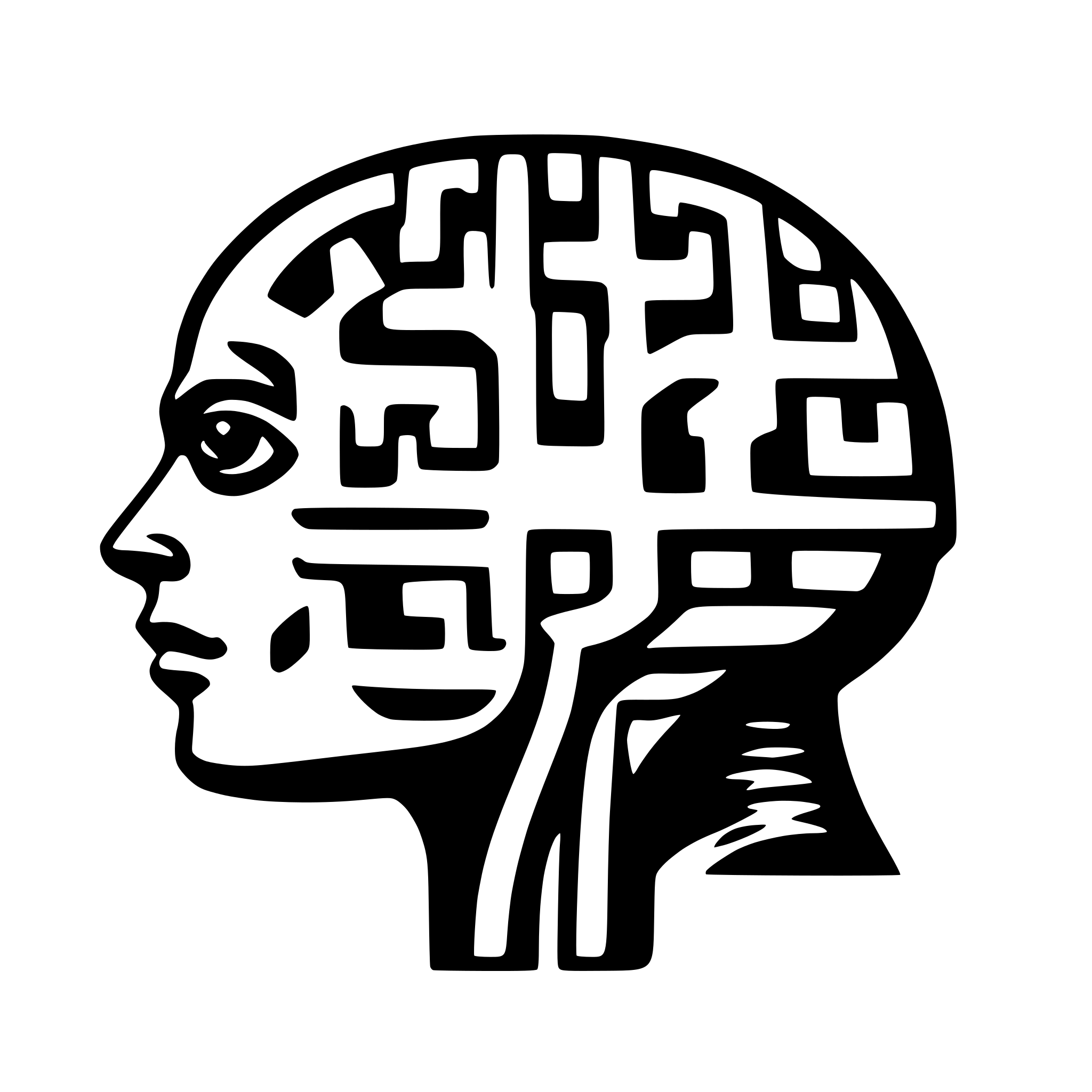 AI-generated SVG of a ai brain