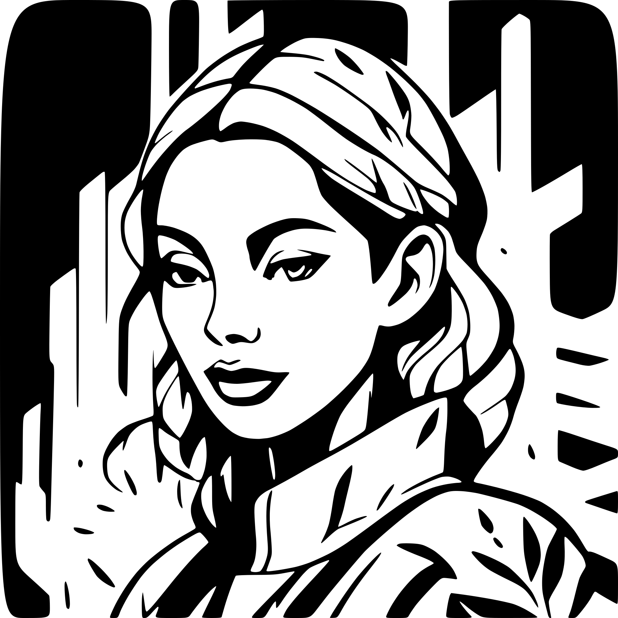 AI-generated SVG of 'Bung Karno'