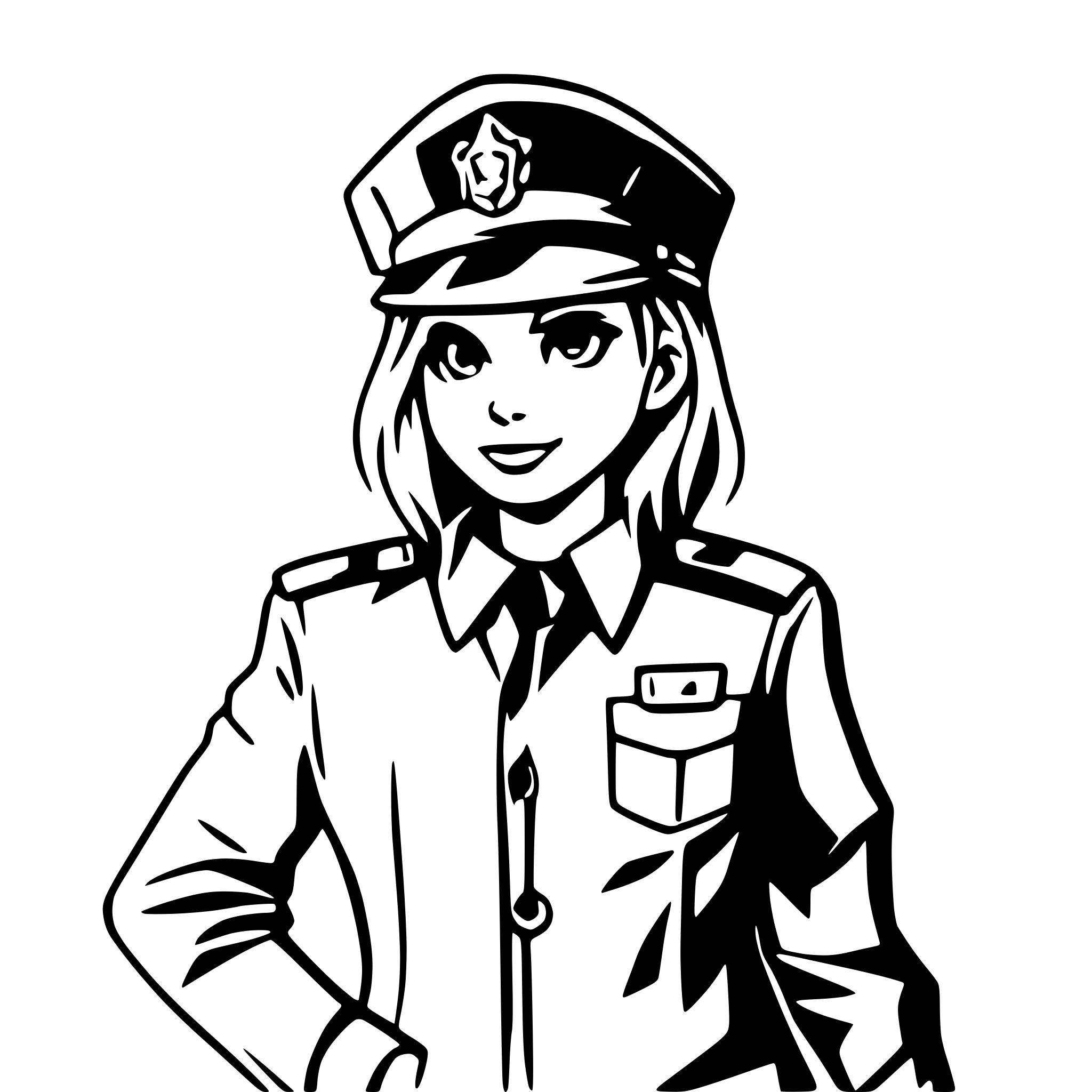 AI-generated SVG of 'police officer'