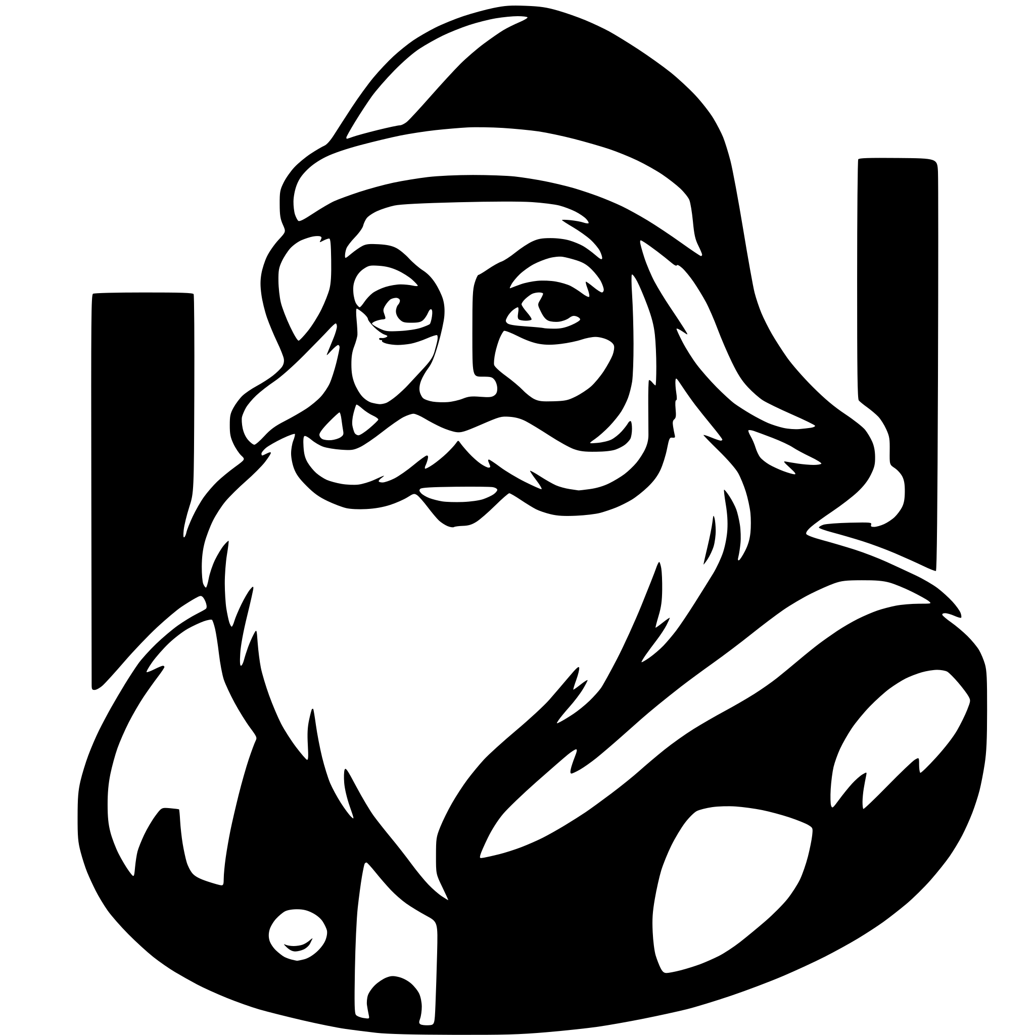 AI-generated SVG of a santa
