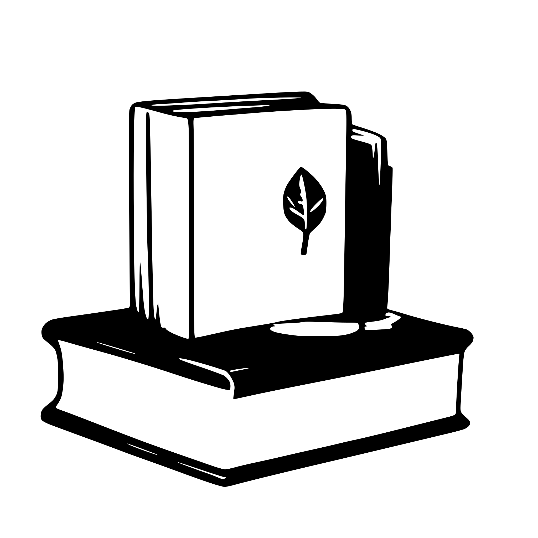 AI-generated SVG of a book