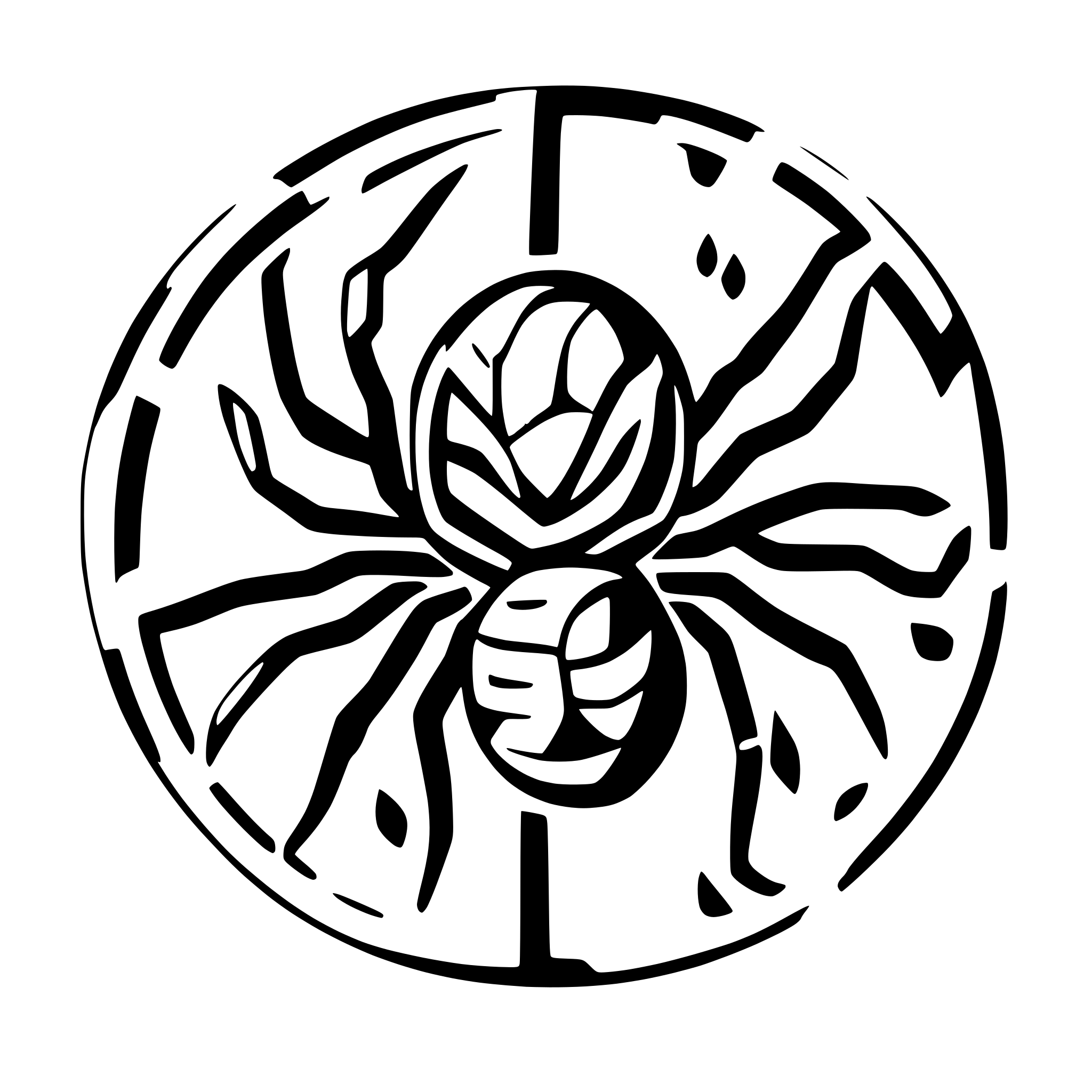 AI-generated SVG of a spider