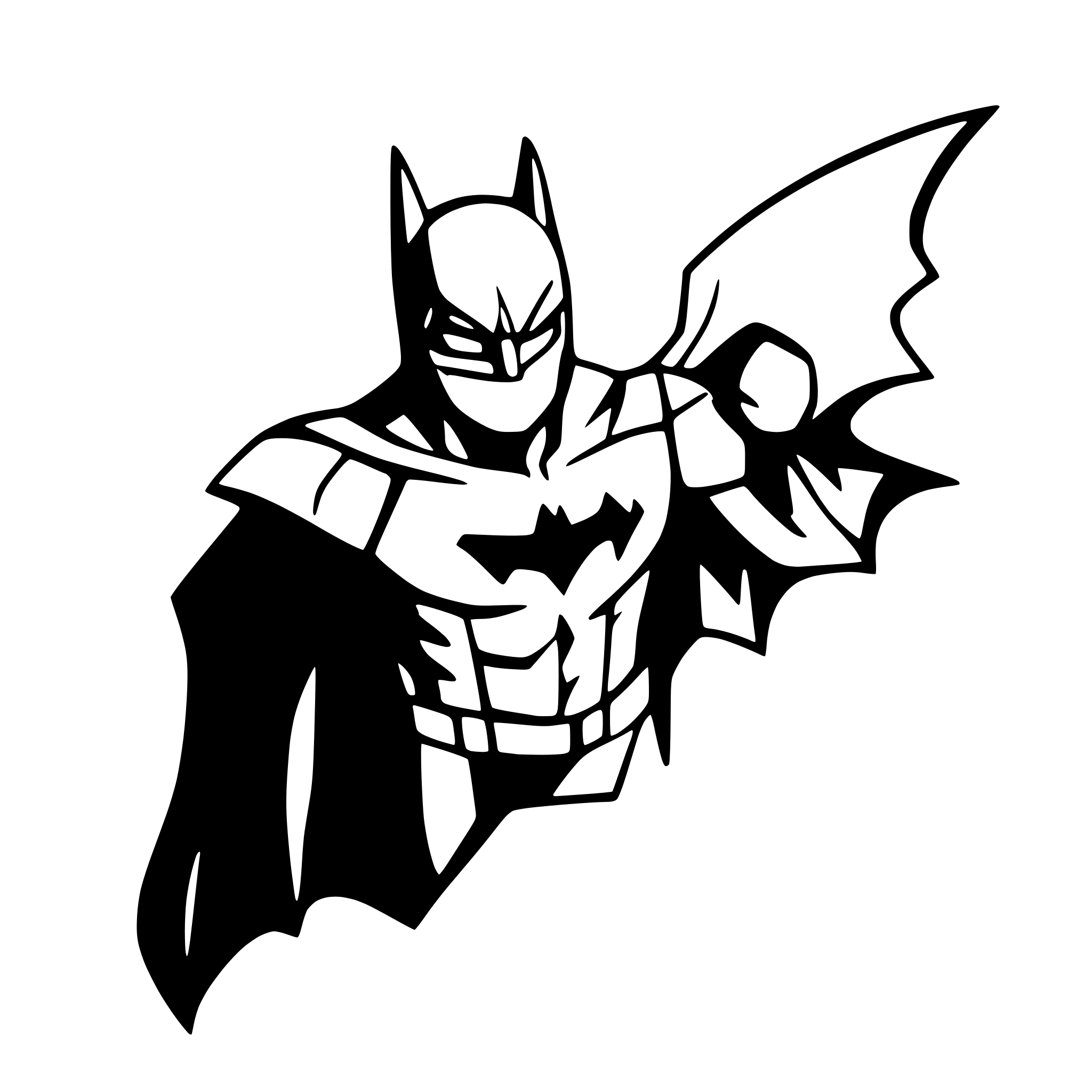 AI-generated SVG of 'batman'