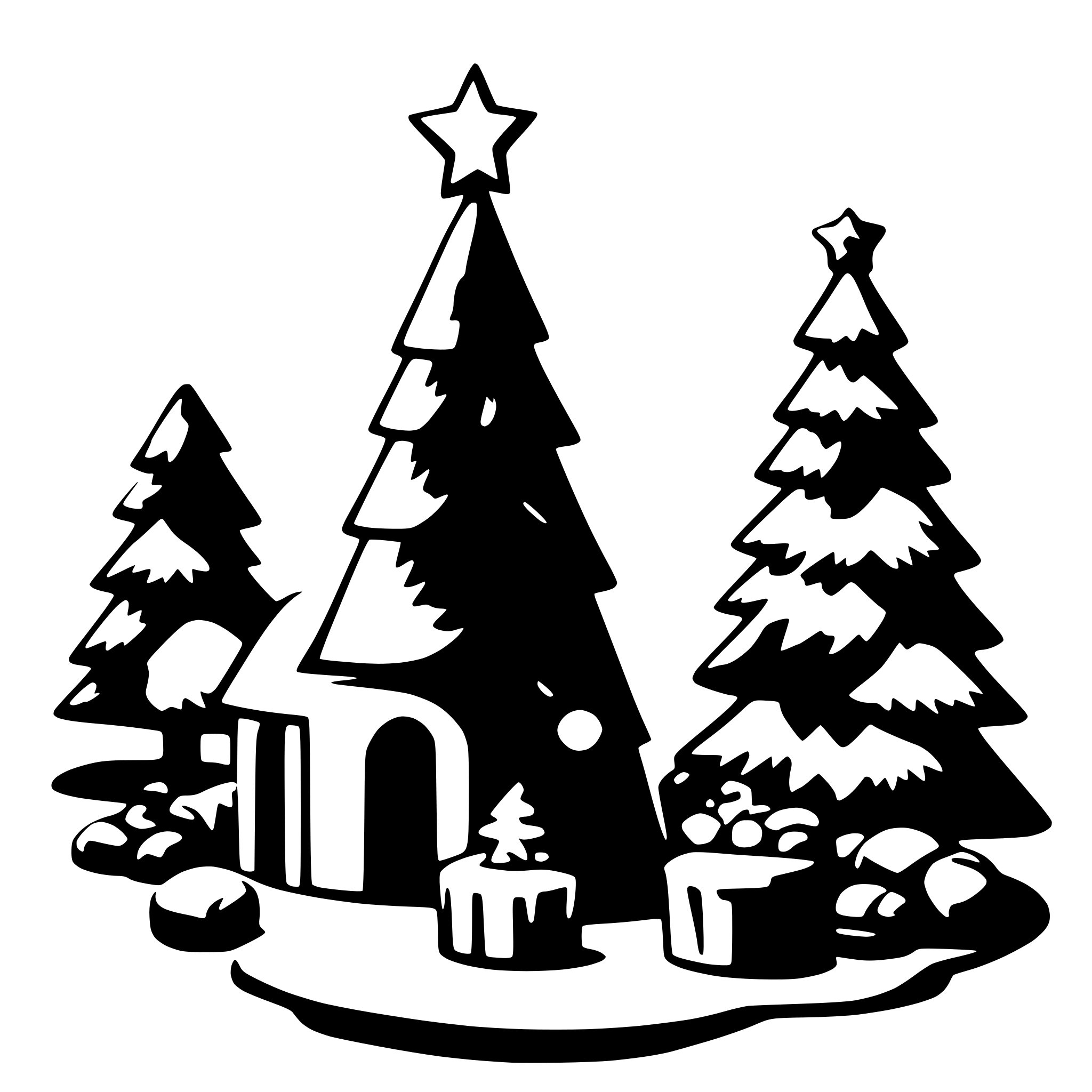 AI-generated SVG of a christmas