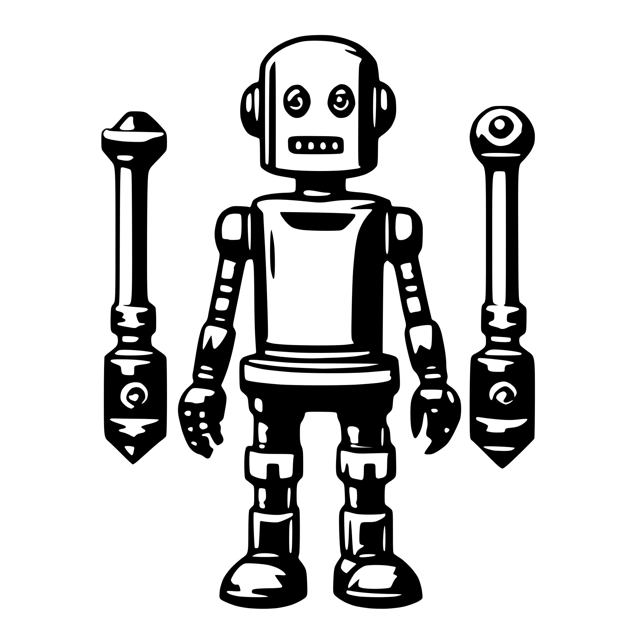 AI-generated SVG of a robot