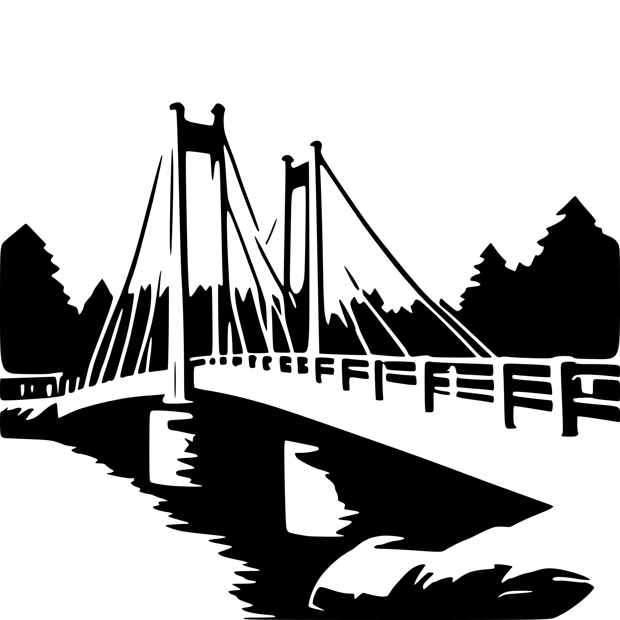 AI-generated SVG of 'bridge'