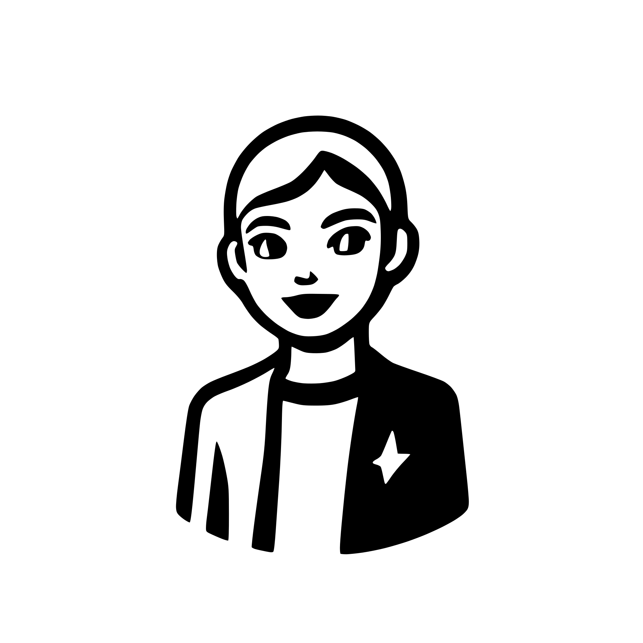 AI-generated SVG of a simple human outline