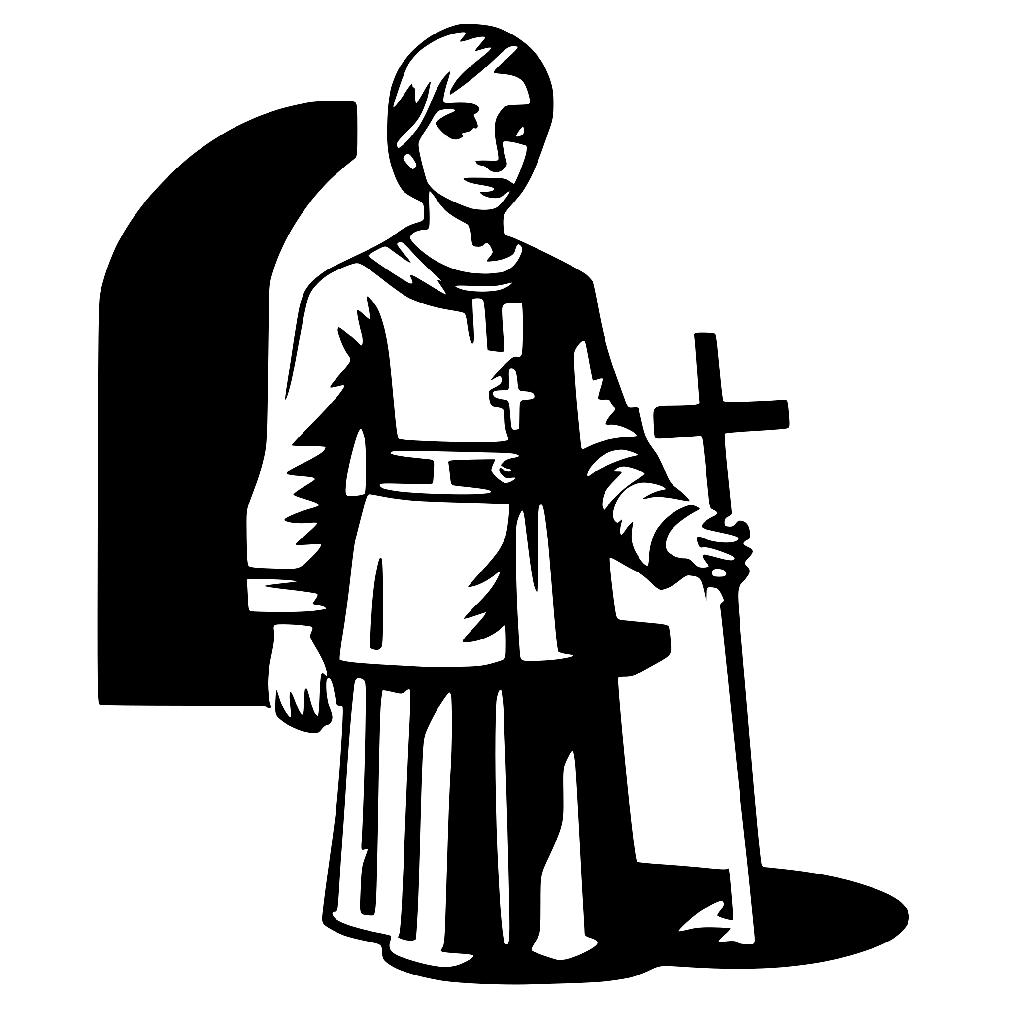 AI-generated SVG of a Christian
