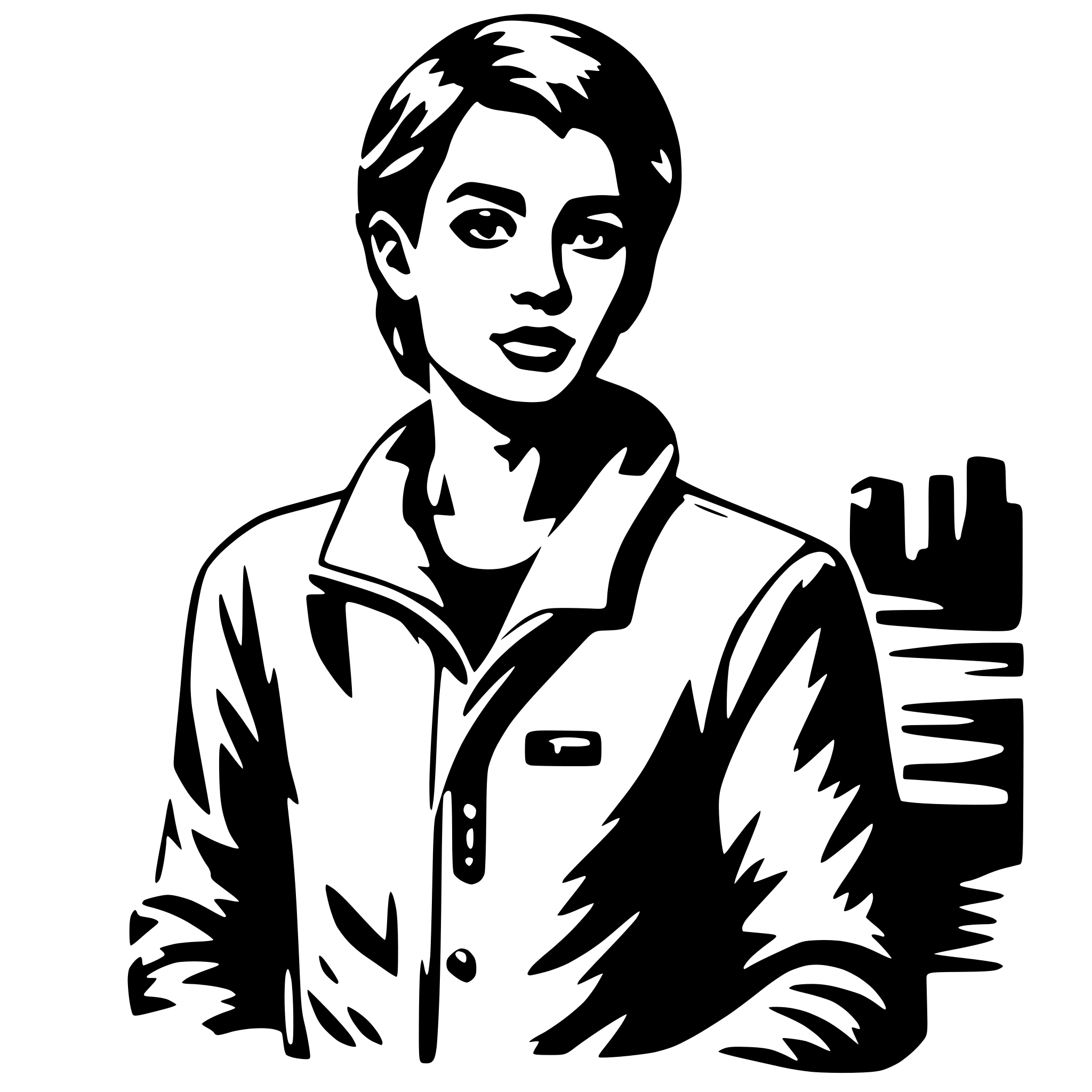 AI-generated SVG of a young done