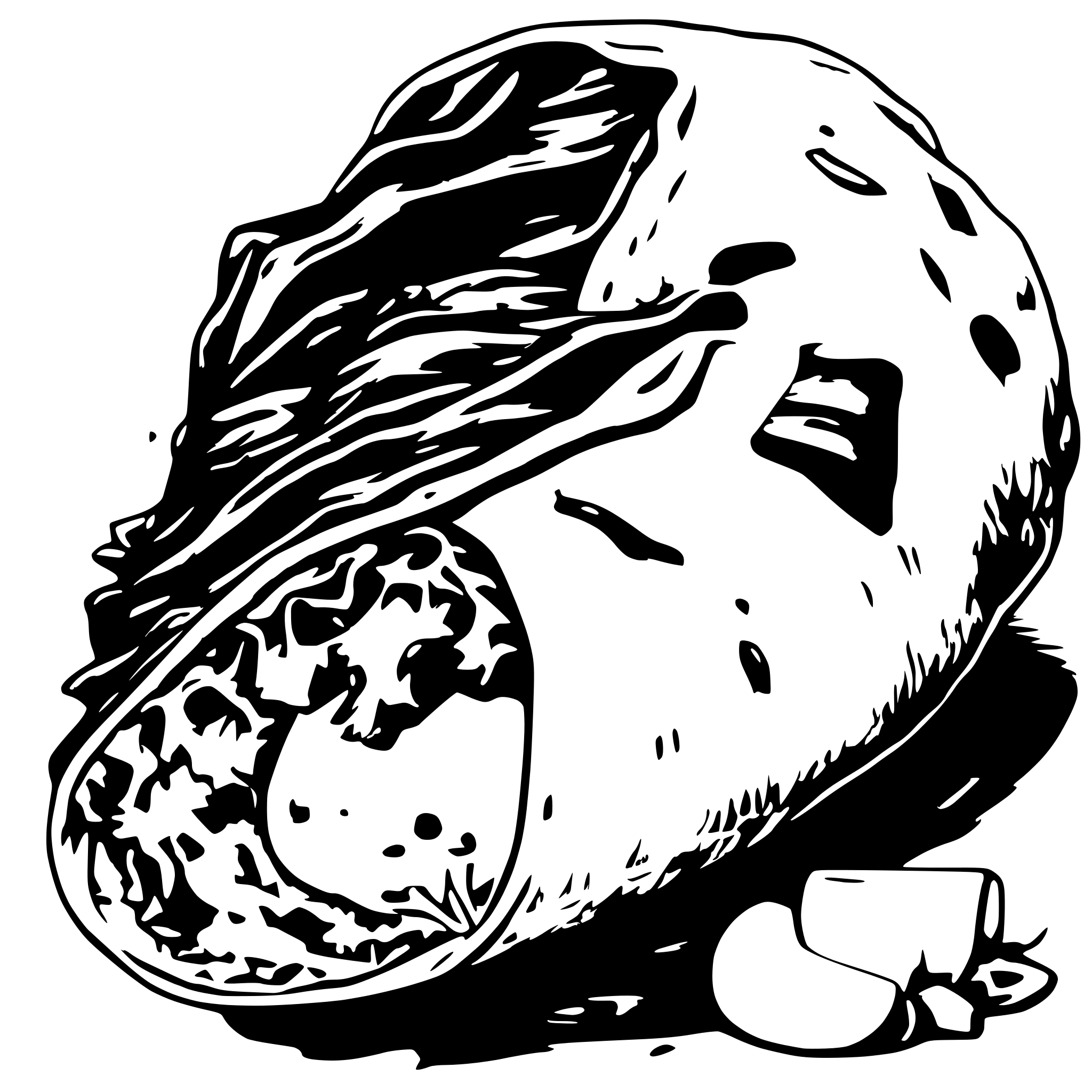 AI-generated SVG of 'Bacon egg potato breakfast burrito'