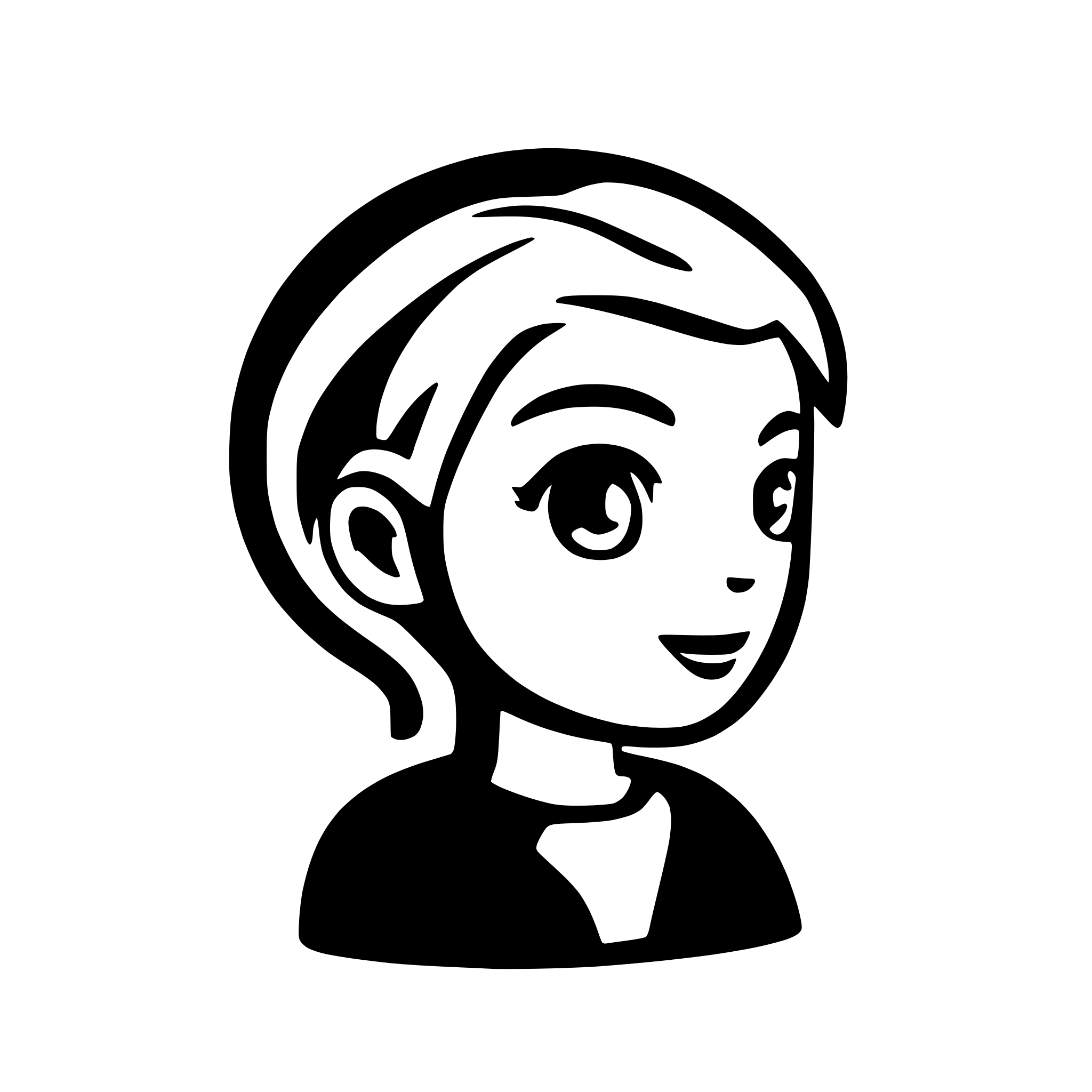 AI-generated SVG of a can you make a user icon, similar to font awesomes user icon, with a medium sized question mark next to the head?