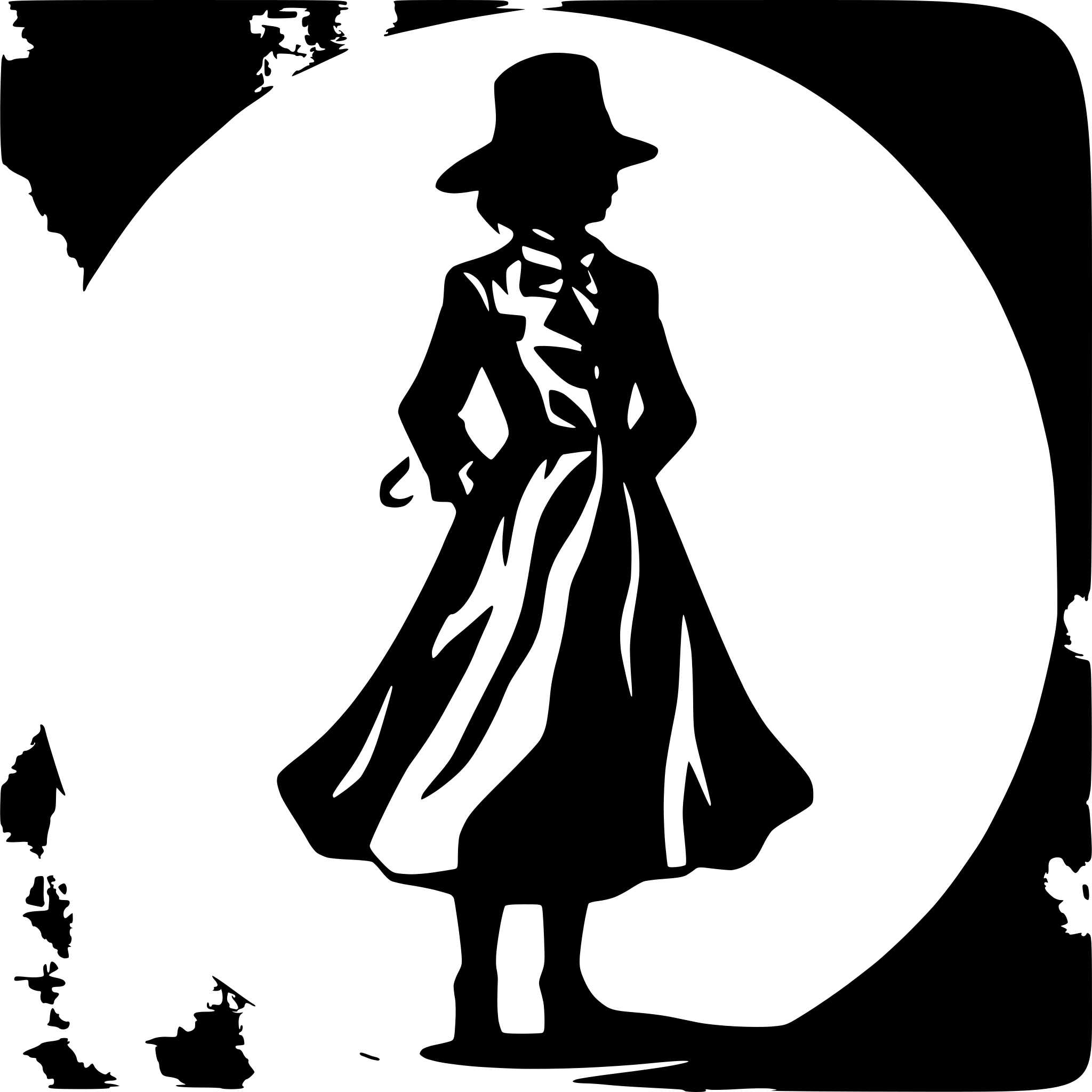 AI-generated SVG of 'jack the ripper'